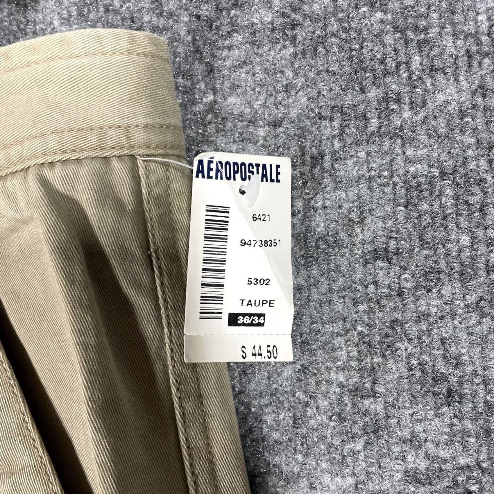 Vintage VINTAGE Aeropostale Cargo Pants Men's 36x32 Beige Heavy Cotton Loose Baggy Y2K Size US 36 / EU 52 - 7 Thumbnail