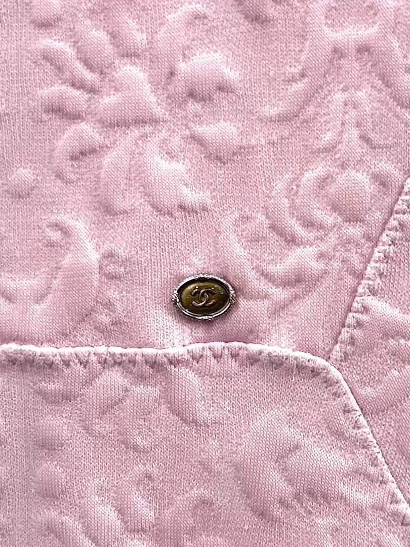Chanel Chanel Pink Sleeveless Floral Embossed Logo Dress Women 36 Size XS / US 0-2 / IT 36-38 - 4 Thumbnail