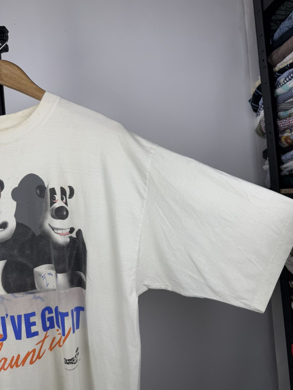 Band Tees × Vintage Vintage 1992 Creature Comforts Aardman Animations Tee Shirt Size US XL / EU 56 / 4 - 7 Thumbnail