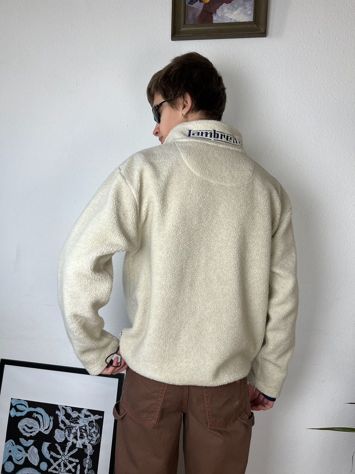 JNCO × Japanese Brand Lambretta vintage Baggy fleece Big logo Drill Streetwear Y2K Size US L / EU 52-54 / 3 - 11 Thumbnail
