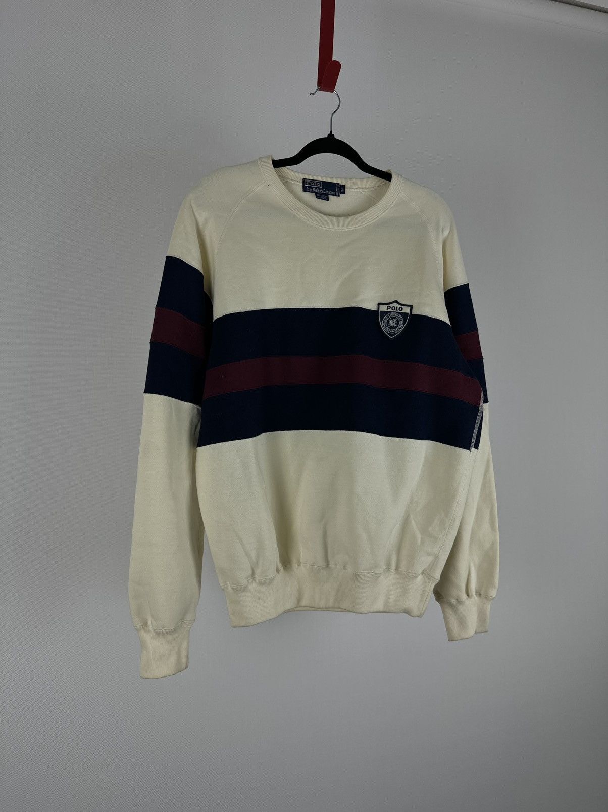 Polo Ralph Lauren Ralph Lauren Round Neck Sweatshirt with Shield Stripe 1990s Size US S / EU 44-46 / 1 - 4 Thumbnail