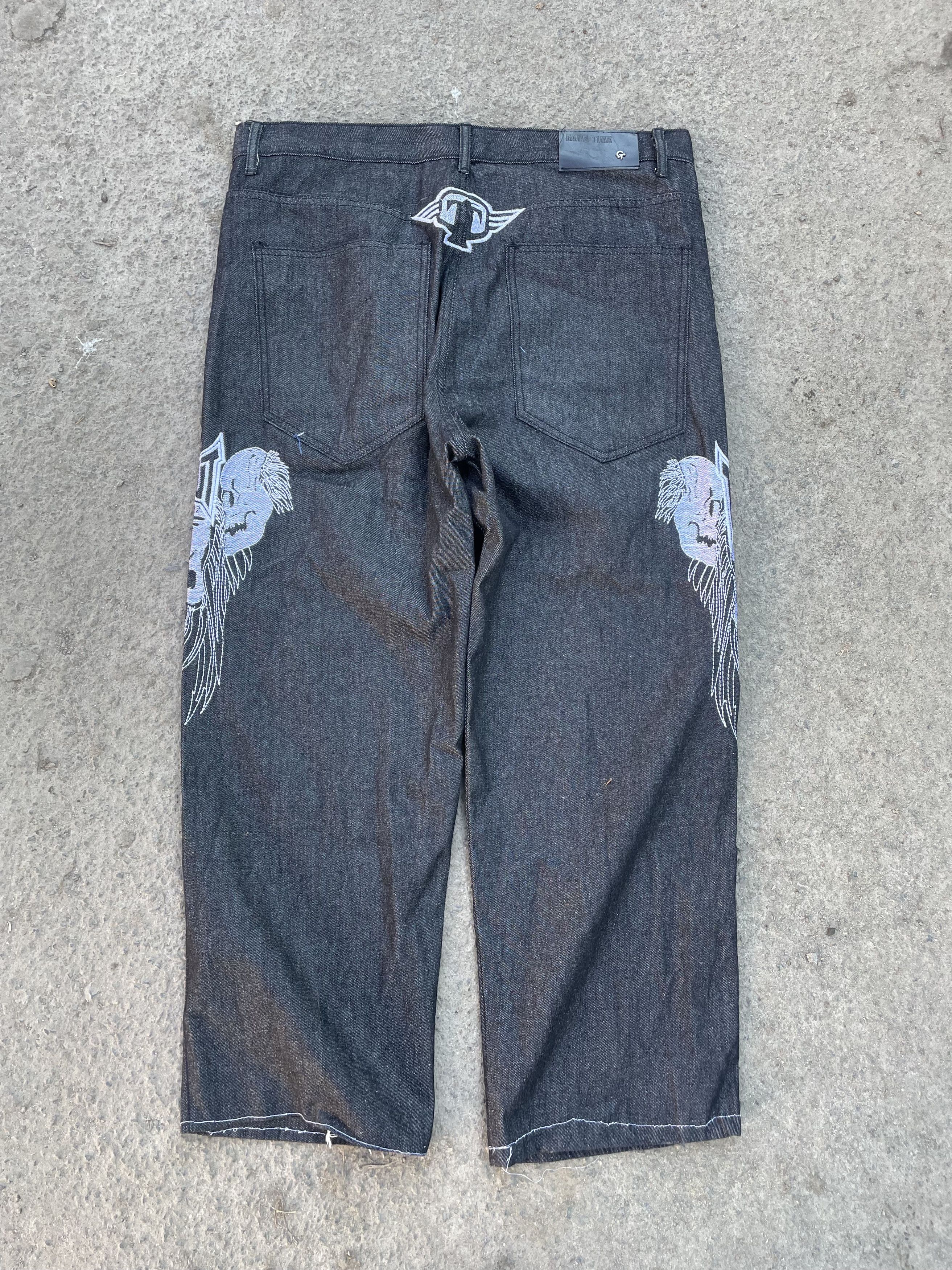 Vintage Tapout Embroidered Logo Jeans Size US 38 / EU 54 - 3 Thumbnail