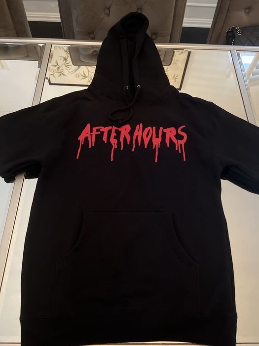 The Weeknd x Vlone After Hours Blood Drip Pullover Hood Black