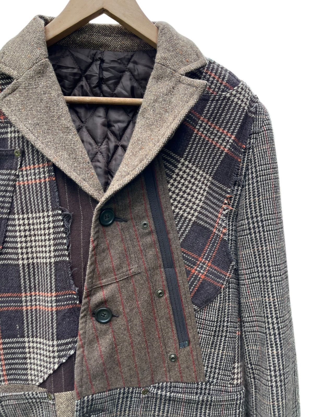 Japanese Brand Жизнь x Re B’2nd wool casual blazer jacket Size US M / EU 48-50 / 2 - 18 Thumbnail