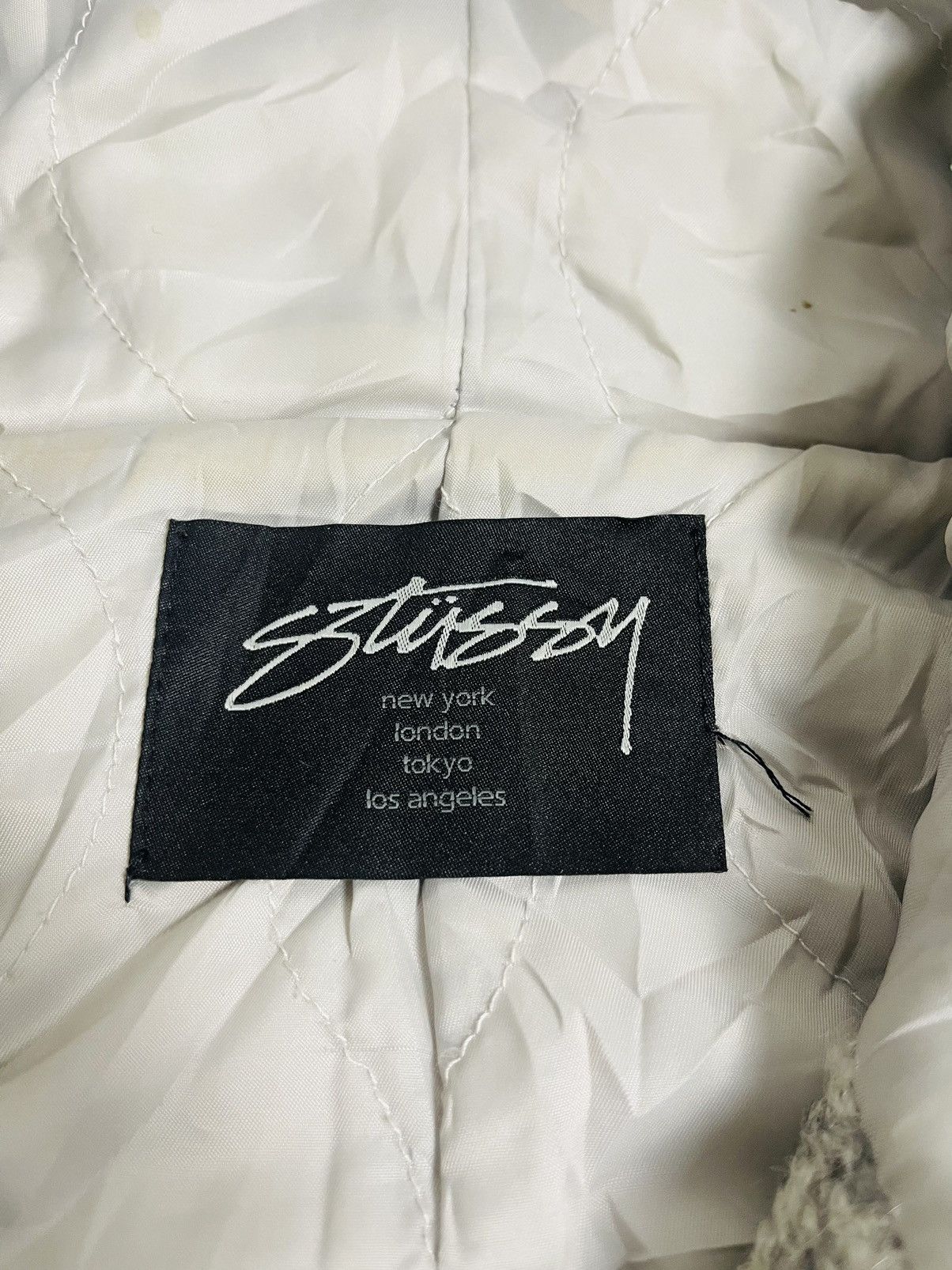 Stussy Stussy Hoodie Zipper Wool Long Jacket (20) Size US L / EU 52-54 / 3 - 10 Thumbnail