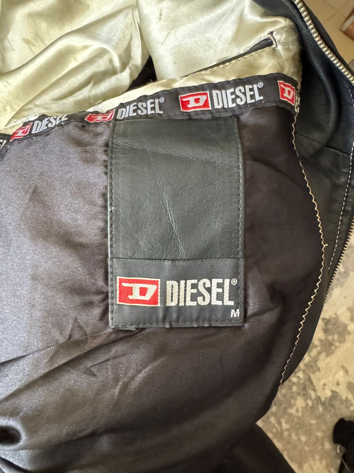 Diesel Diesel big logo leather jacket Size US M / EU 48-50 / 2 - 7 Thumbnail