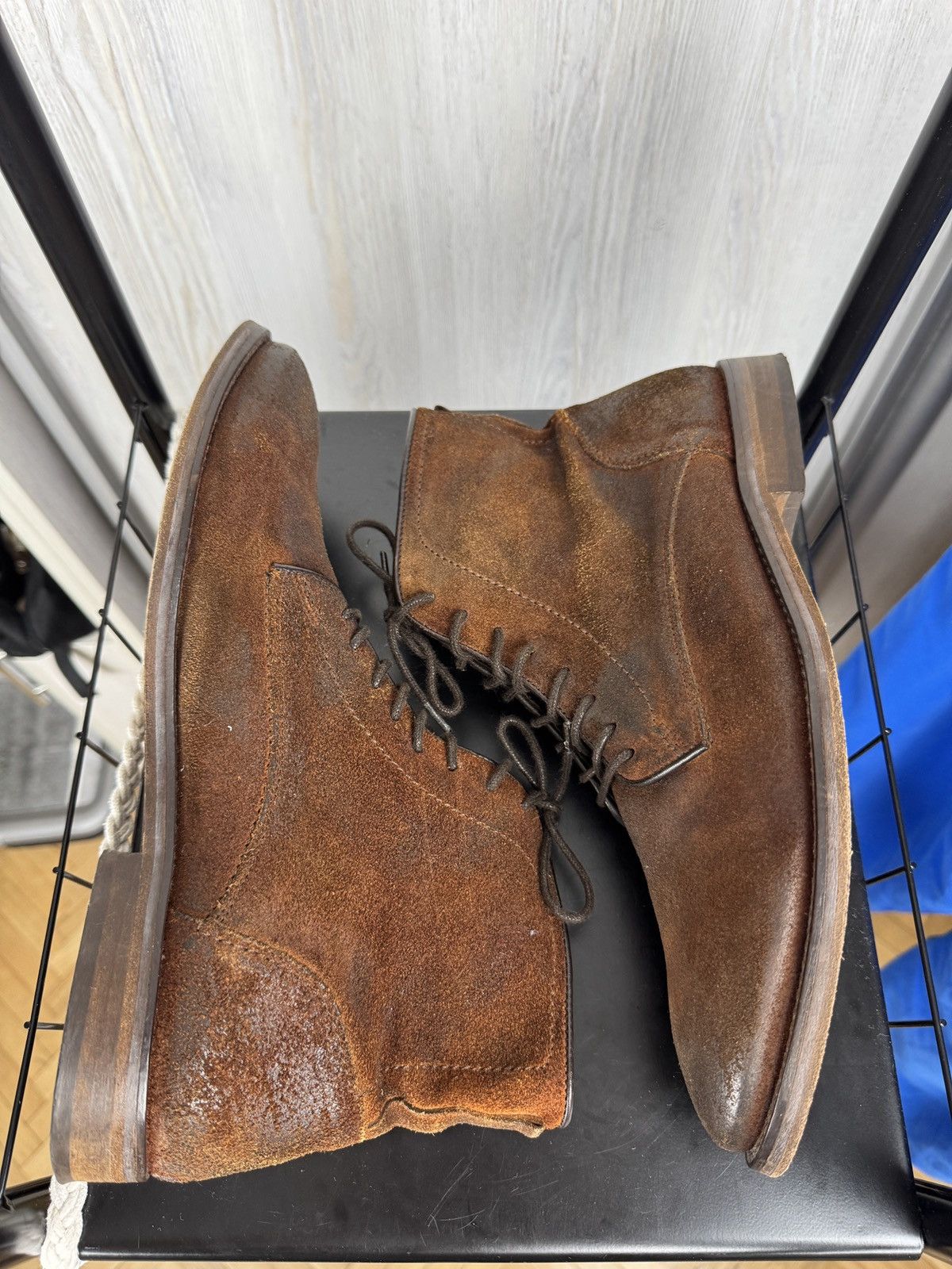 H By Hudson Hudson Dip Dye brown lace up smyth boots Size US 12 / EU 45 - 9 Thumbnail