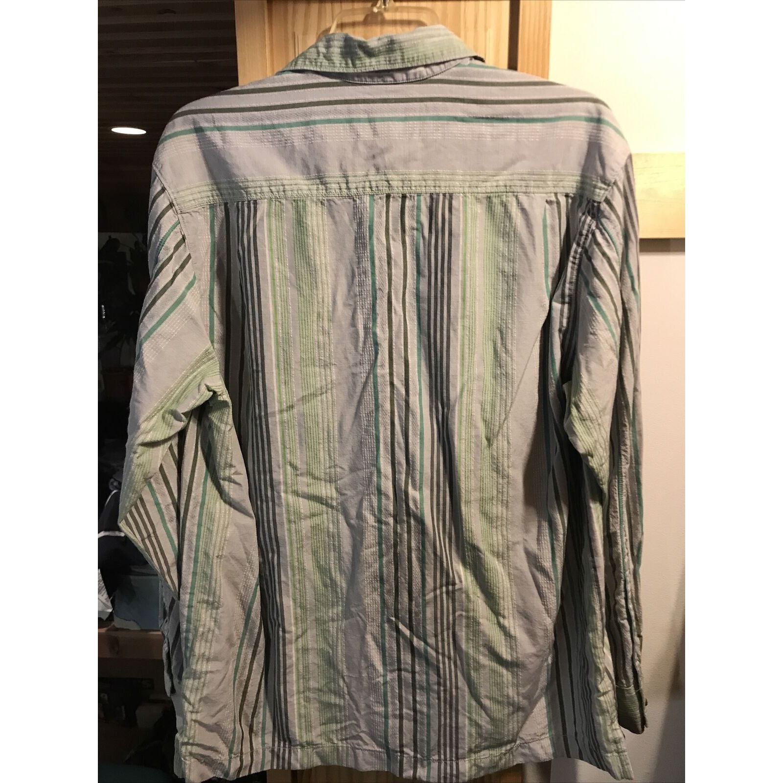 Tommy Bahama Tommy Bahama Mens M Striped Silk Blend Button Hawaiian Shirt Size US M / EU 48-50 / 2 - 8 Thumbnail