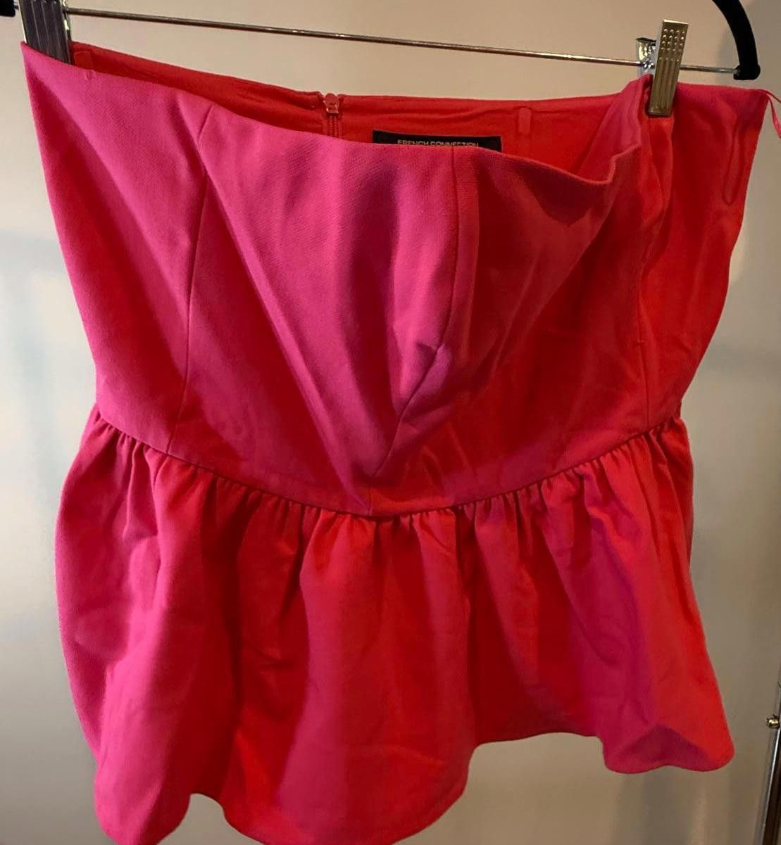 French Connection French Connection Raspberry Corset Top - Size 12 Size XL / US 12-14 / IT 48-50 - 1 Thumbnail