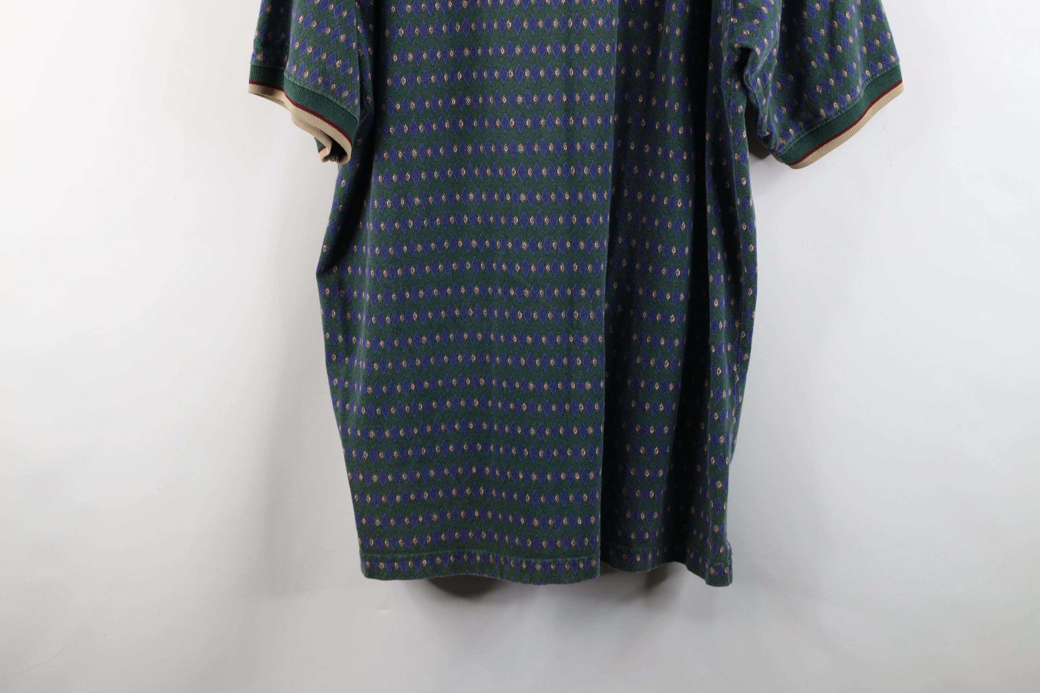 Vintage Vintage 90s Streetwear Fit Diamond Collared Golf Polo Shirt Size US XL / EU 56 / 4 - 11 Thumbnail