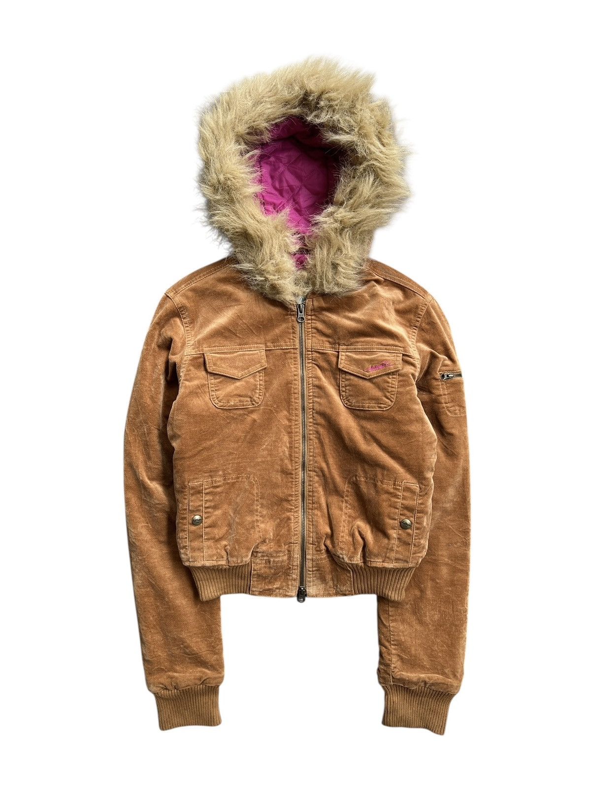 Hollister 2000s Hollister Cropped Fur Jacket Y2K Style Size M / US 6-8 / IT 42-44 - 1 Thumbnail