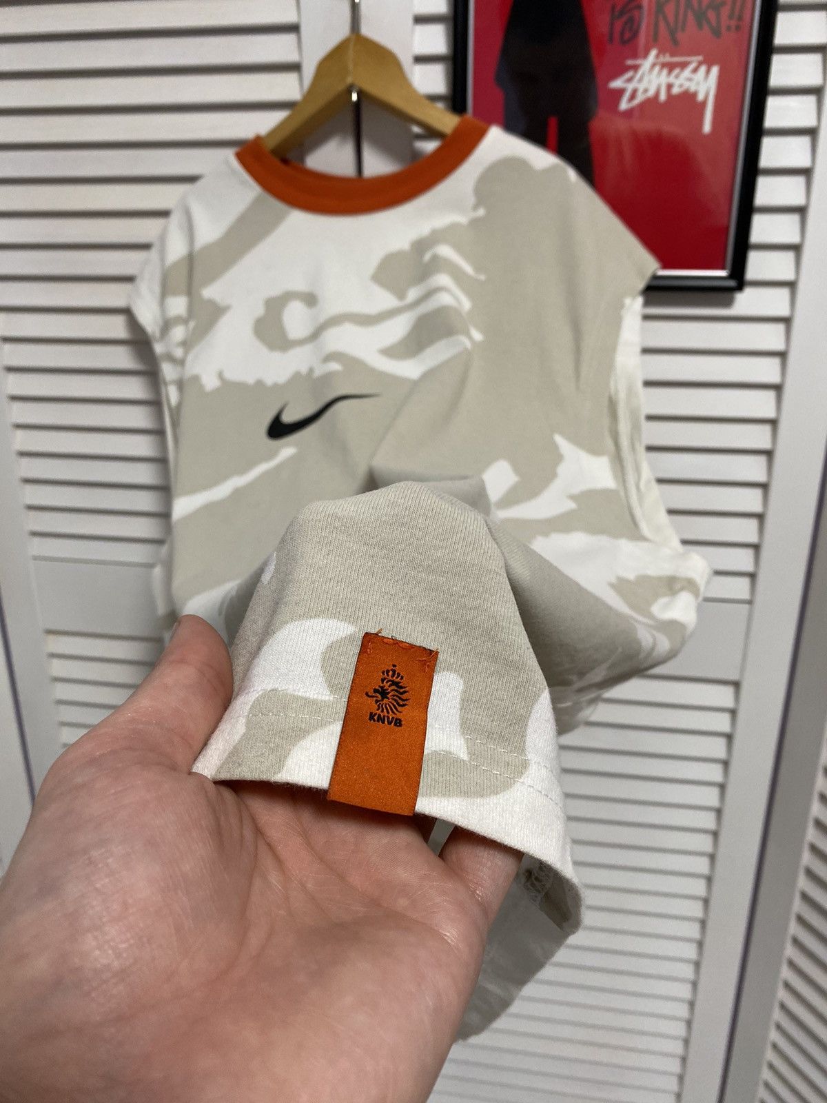 Nike × Vintage Vintage Sleeveless T Shirt Tee Nike Tank Top Camouflage KNVB Size US XL / EU 56 / 4 - 4 Thumbnail