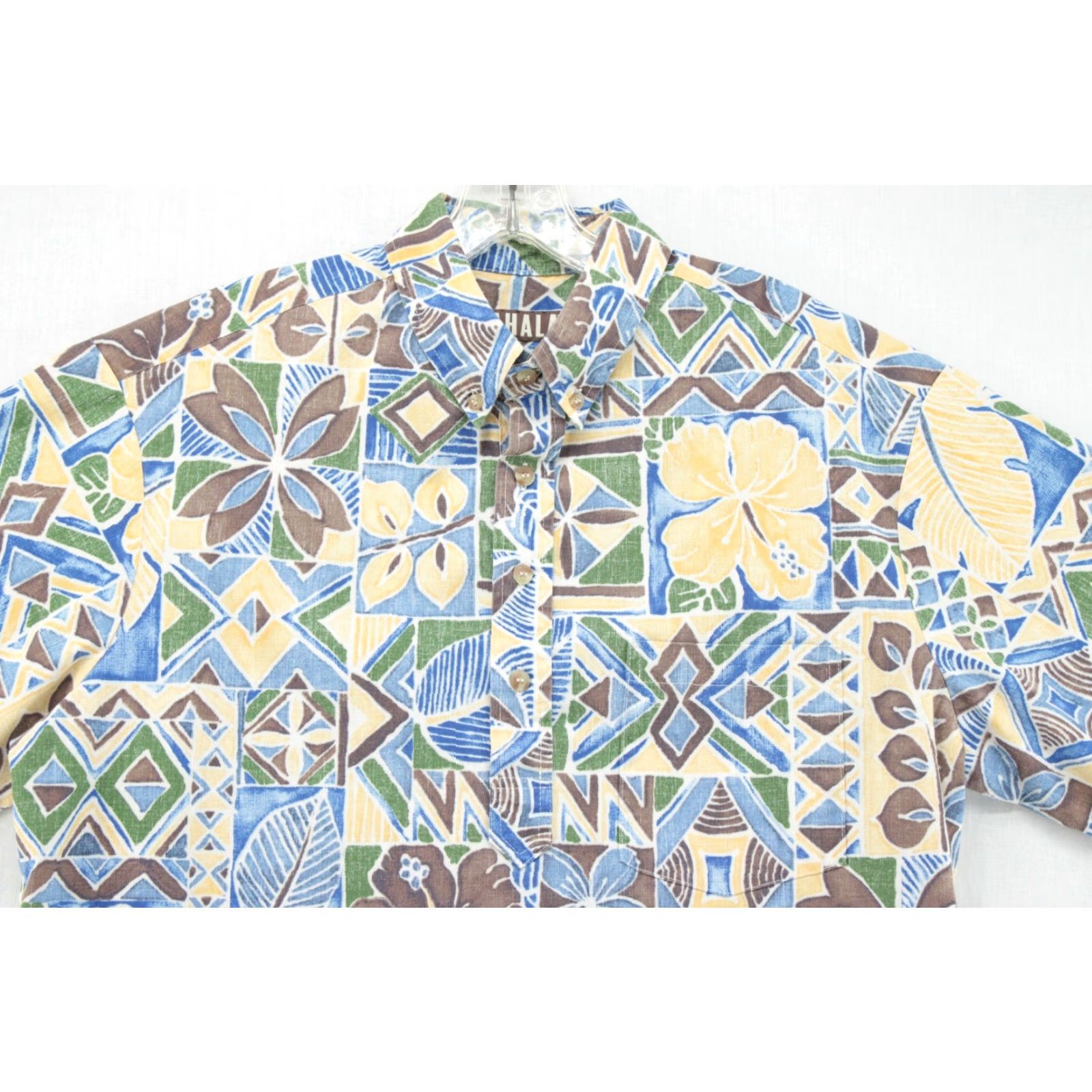 Vintage Kahala 1936 Hawaiian Shirt Men L Geometric Tribal Button Up Pocket Short Sleeve Size US L / EU 52-54 / 3 - 2 Thumbnail