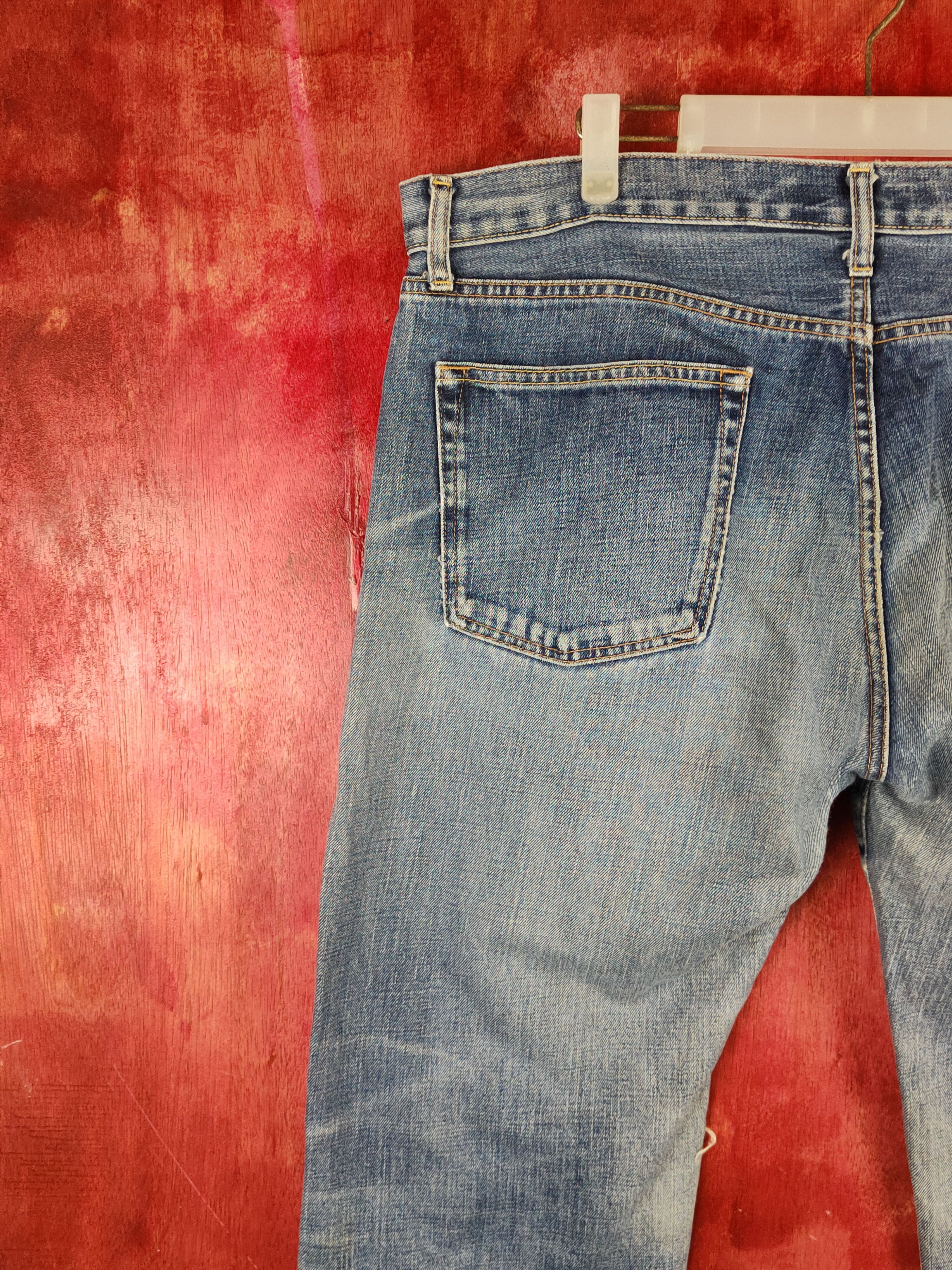 Japanese Brand DL Uniqlo Blue Distressed Ripped Jeans #S2197 Size US 38 / EU 54 - 9 Thumbnail