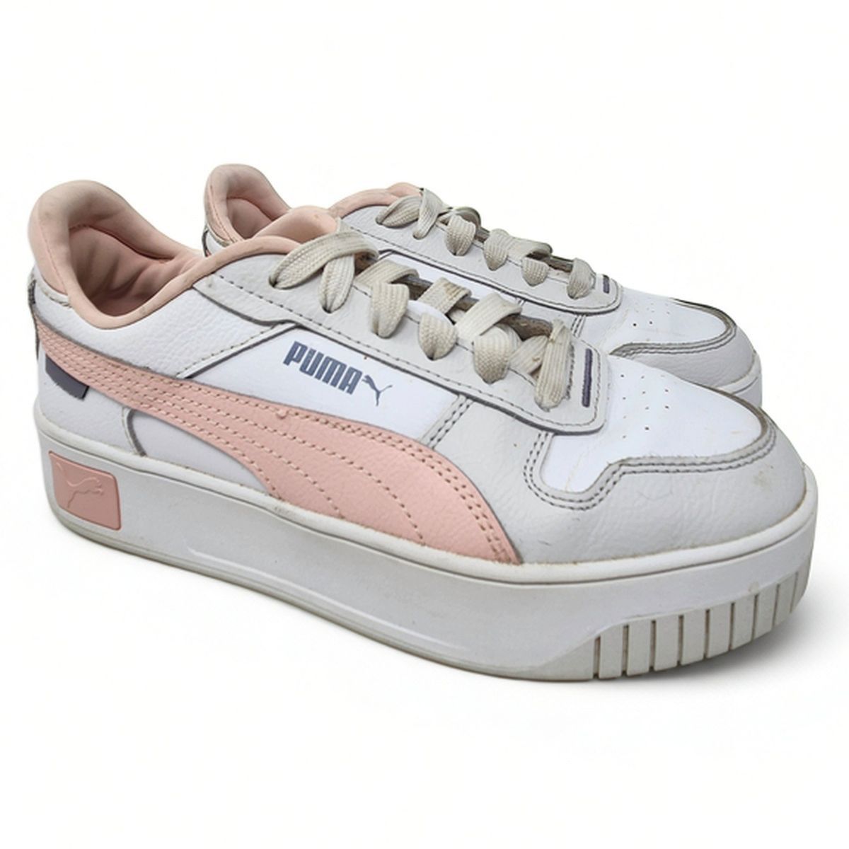 Puma Puma Carina Street Leather Platform Court Trainer Wht Sz 7 Size US 7 / IT 37 - 1 Thumbnail