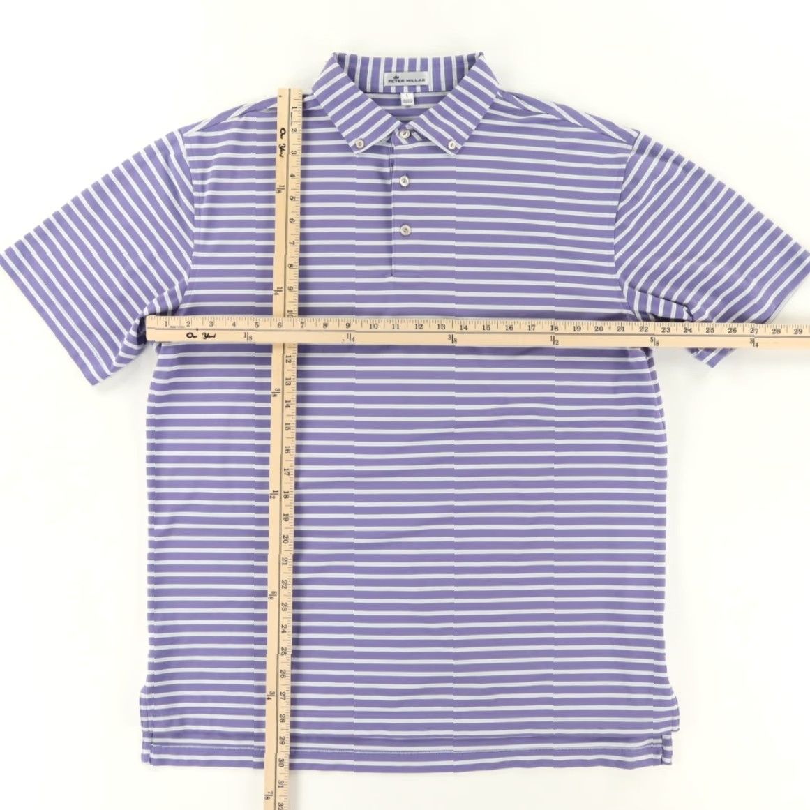 Peter Millar Peter Millar Crown Sport Jersey Stretch Striped Polo Shirt Purple Men L Shirt Polo Shirt Men Purple Crown Sport Jersey Striped Polo Shirt L Size US L / EU 52-54 / 3 - 3 Thumbnail