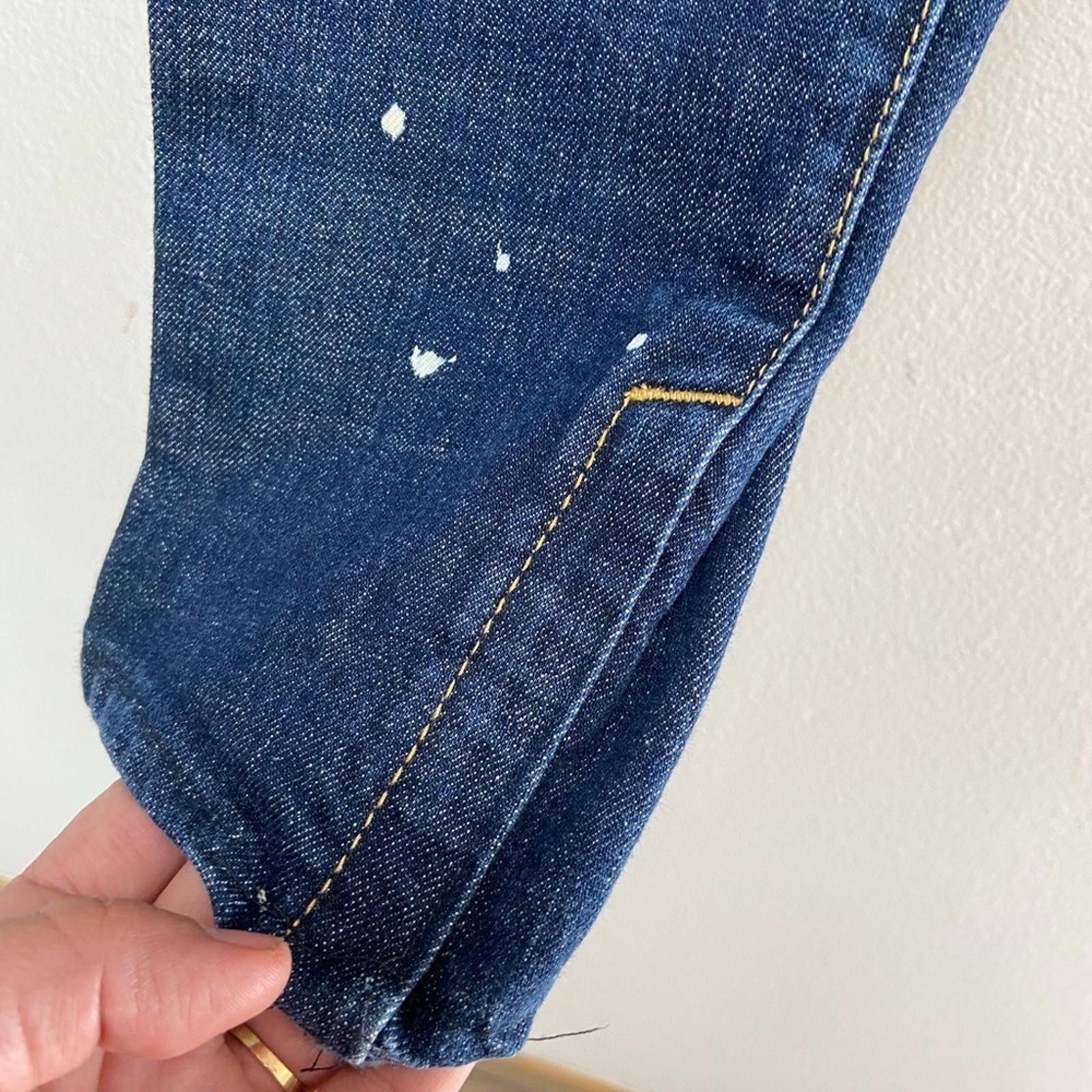 Dsquared2 DSQUARED² Low Rise Button Fly Distressed Straight Leg Jeans Size 30" / US 8 / IT 44 - 10 Thumbnail