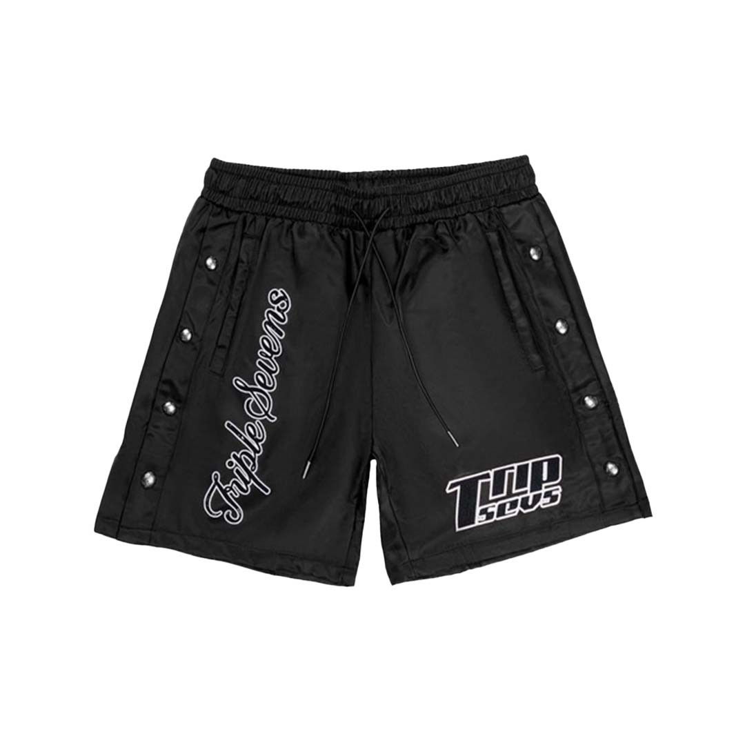 TRIPLE SEVENS Nylon Shorts Black Size US 30 / EU 46 - 1 Thumbnail