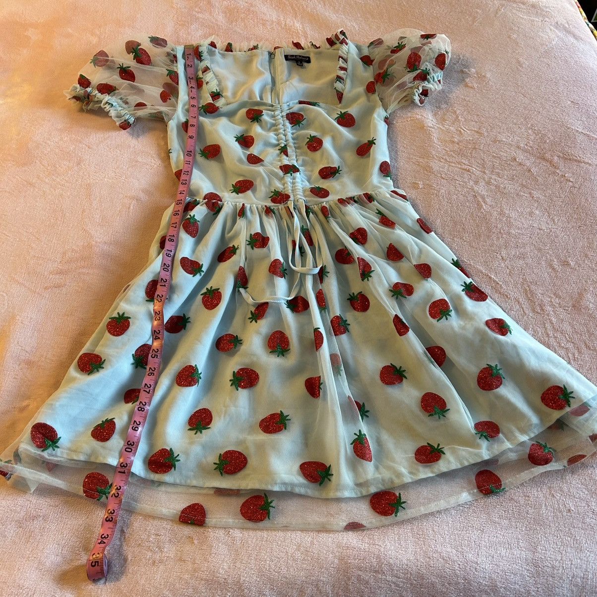 Other Smak Parlour light blue sheer mesh overlay strawberries S Size S / US 4 / IT 40 - 11 Thumbnail