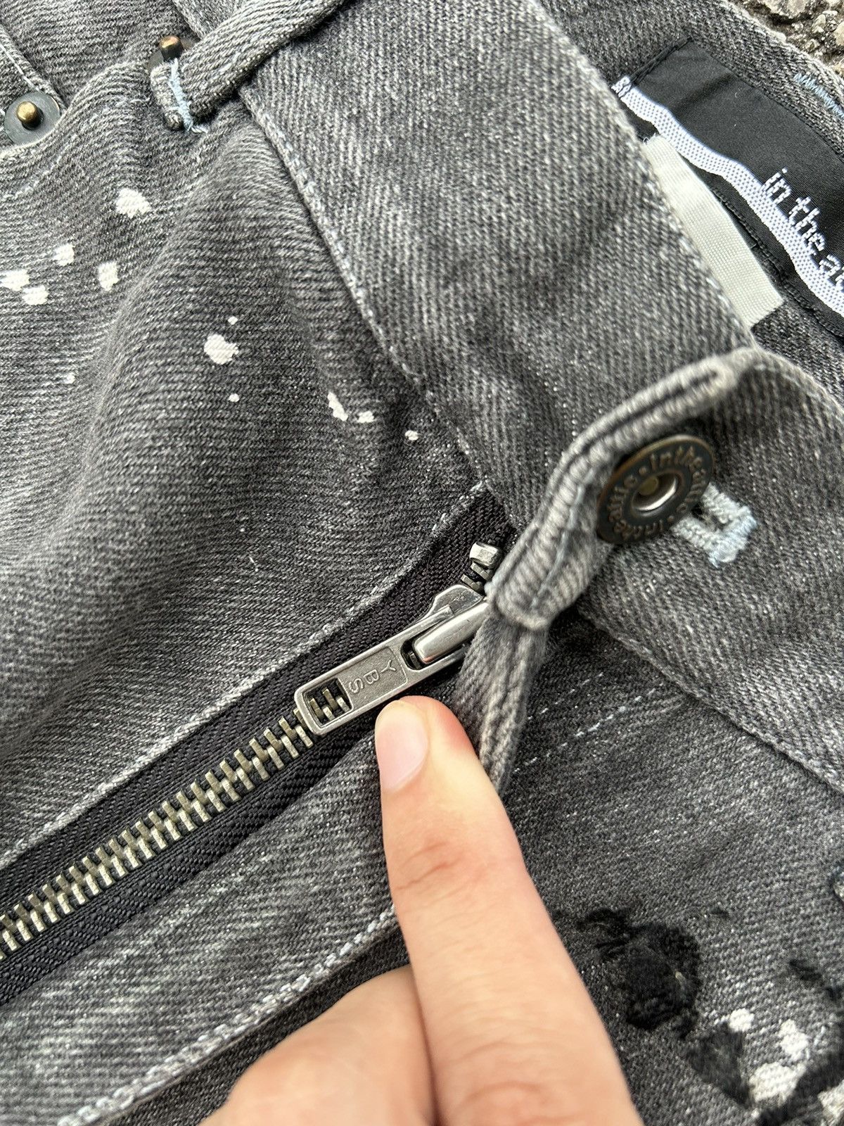 In The Attic in The Attic Poem Denim Junya Watanabe CDG☠️🎌☠️ Size US 32 / EU 48 - 9 Thumbnail