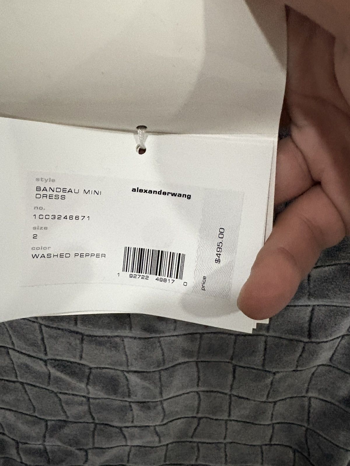 Alexander Wang AW Bandeau Midi Dress Size XS / US 0-2 / IT 36-38 - 2 Thumbnail