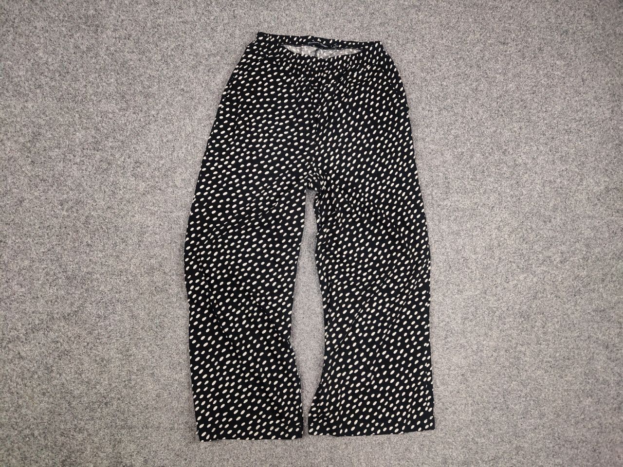 Japanese Brand Gudrun Sjödén Design Cotton Peas Wide Leg Cropped Pants Size 30" / US 8 / IT 44 - 6 Thumbnail