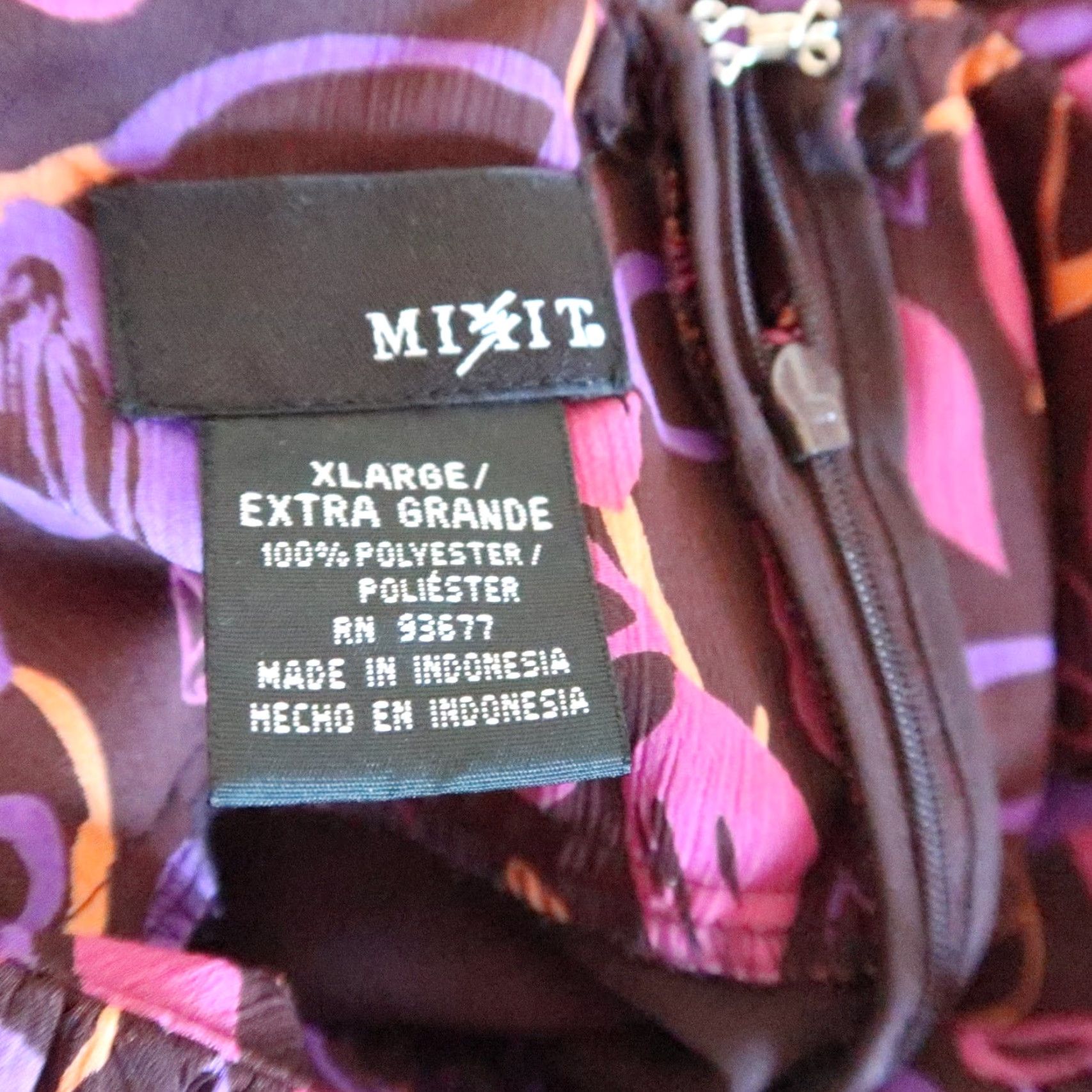 Vintage VINTAGE Mix It Blouse Halter Top XL Sleeveless Floral 90s Bohemian Party Casual Women Brown Purple Span 29in XL Womens Size XL / US 12-14 / IT 48-50 - 5 Thumbnail