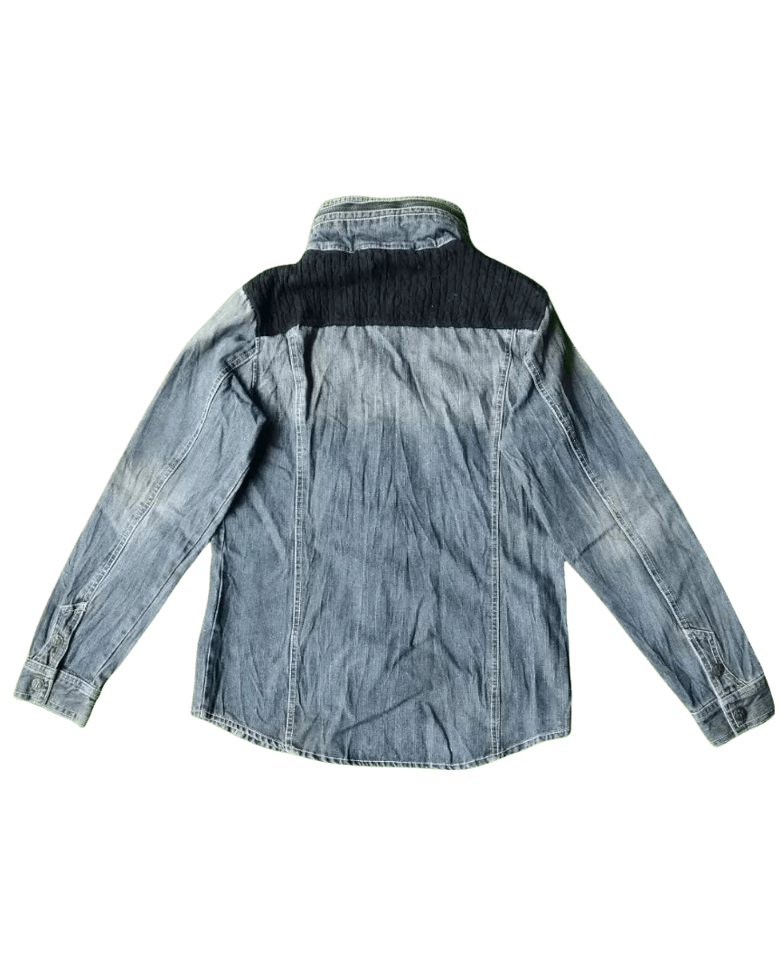 In The Attic In the Attic Mixed-Media J-Rock Denim Jacket Y2K Vintage Size L / US 10 / IT 46 - 6 Thumbnail