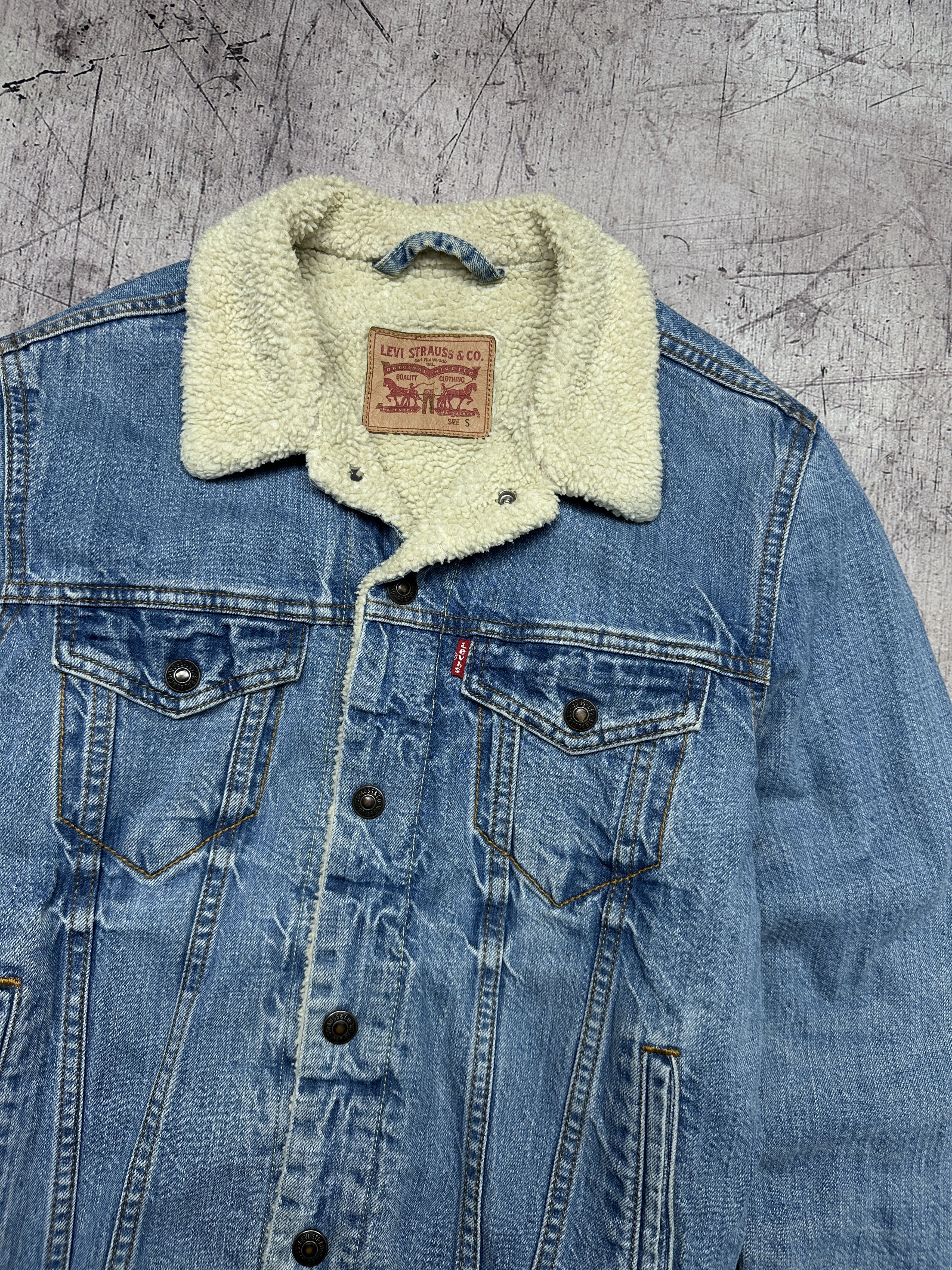 Levi's Levi's Vintage Mens Denim Sherpa Jacket Size US S / EU 44-46 / 1 - 2 Thumbnail