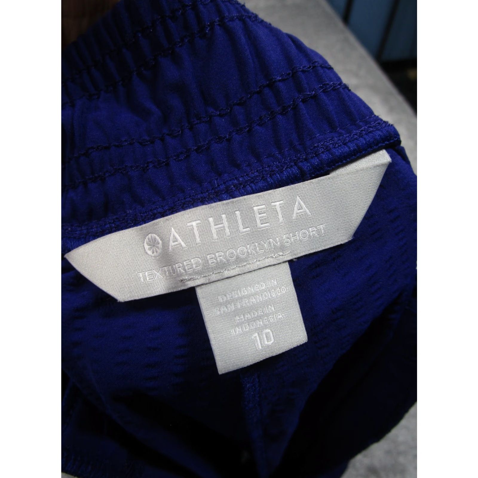 Athleta Athleta Shorts Womens 10 Textured Purple Chino Nylon Spandex Regular Casual Travel Walking Mens Womens Boys Girls Size 32" / US 10 / IT 46 - 7 Thumbnail