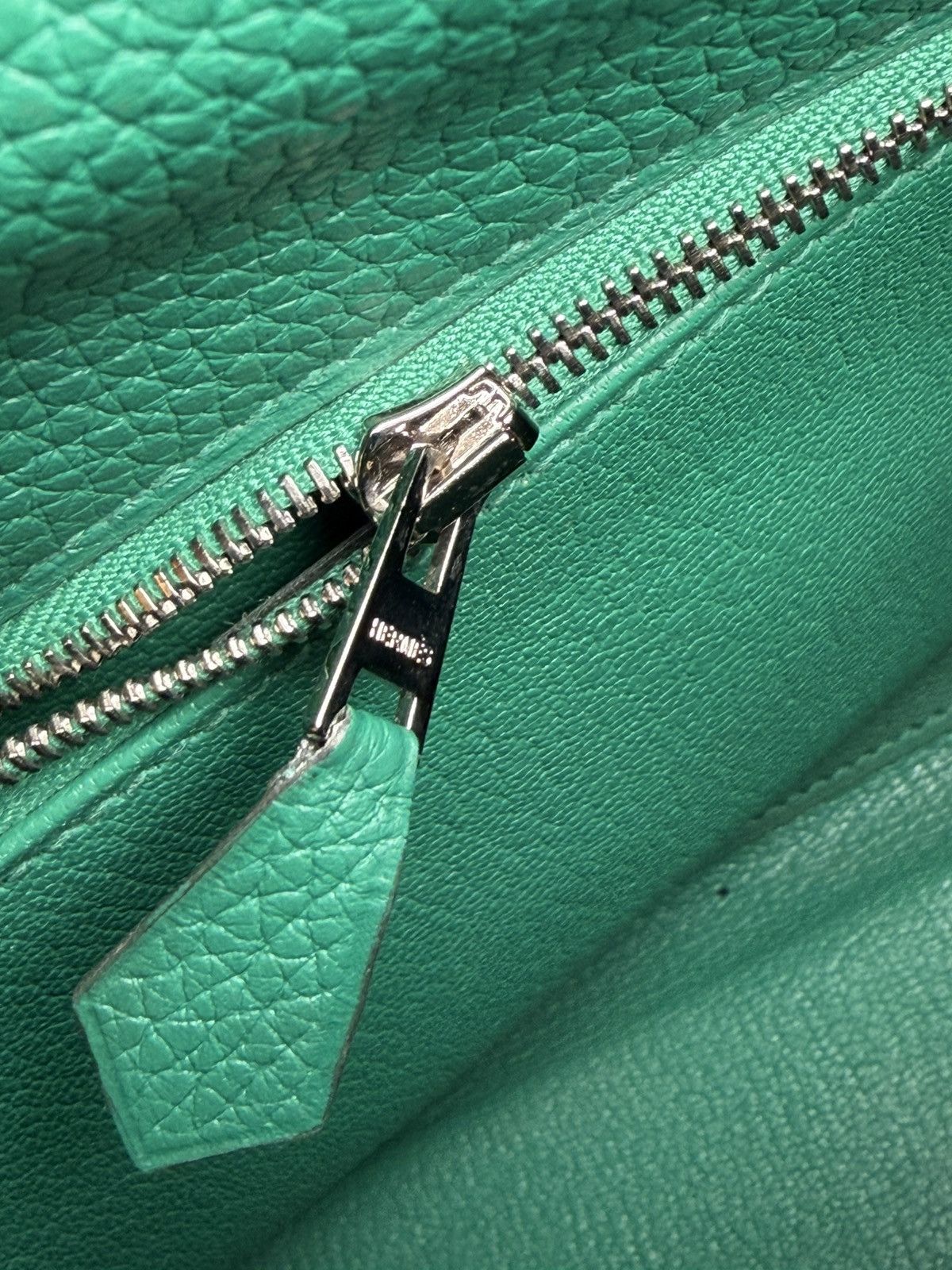 Hermes Kelly Bag 28 Clemence Leather Stamp A Vert Vertigo Size ONE SIZE - 9 Thumbnail