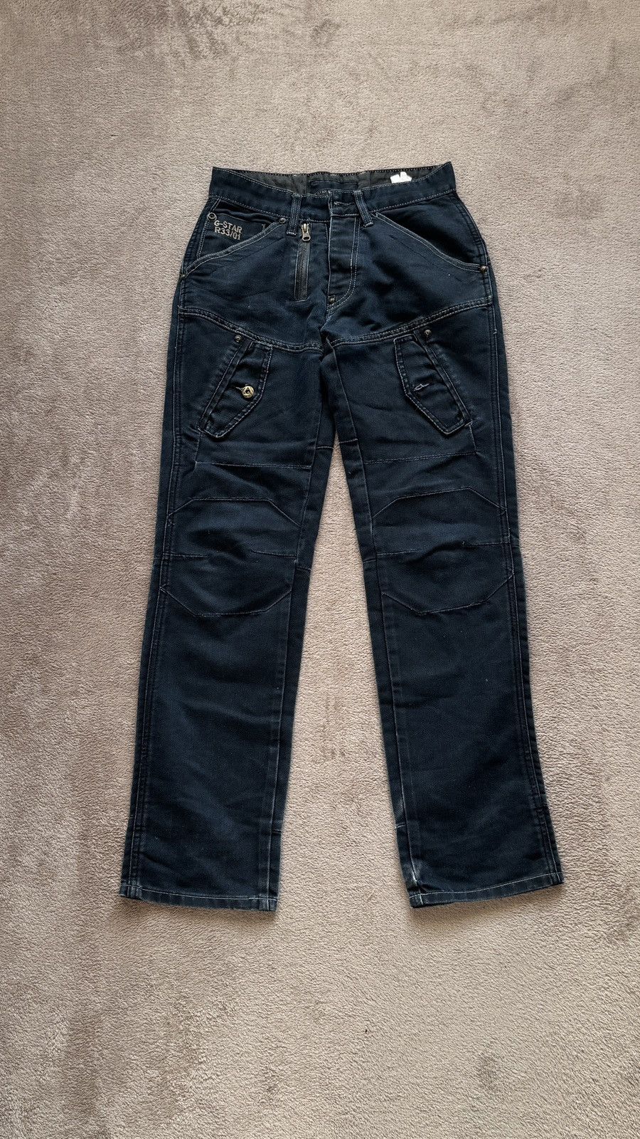 If Six Was Nine G-Star Dirty Faded Mudwash Distressed Work Jeans LGB vibe Size US 30 / EU 46 - 3 Thumbnail
