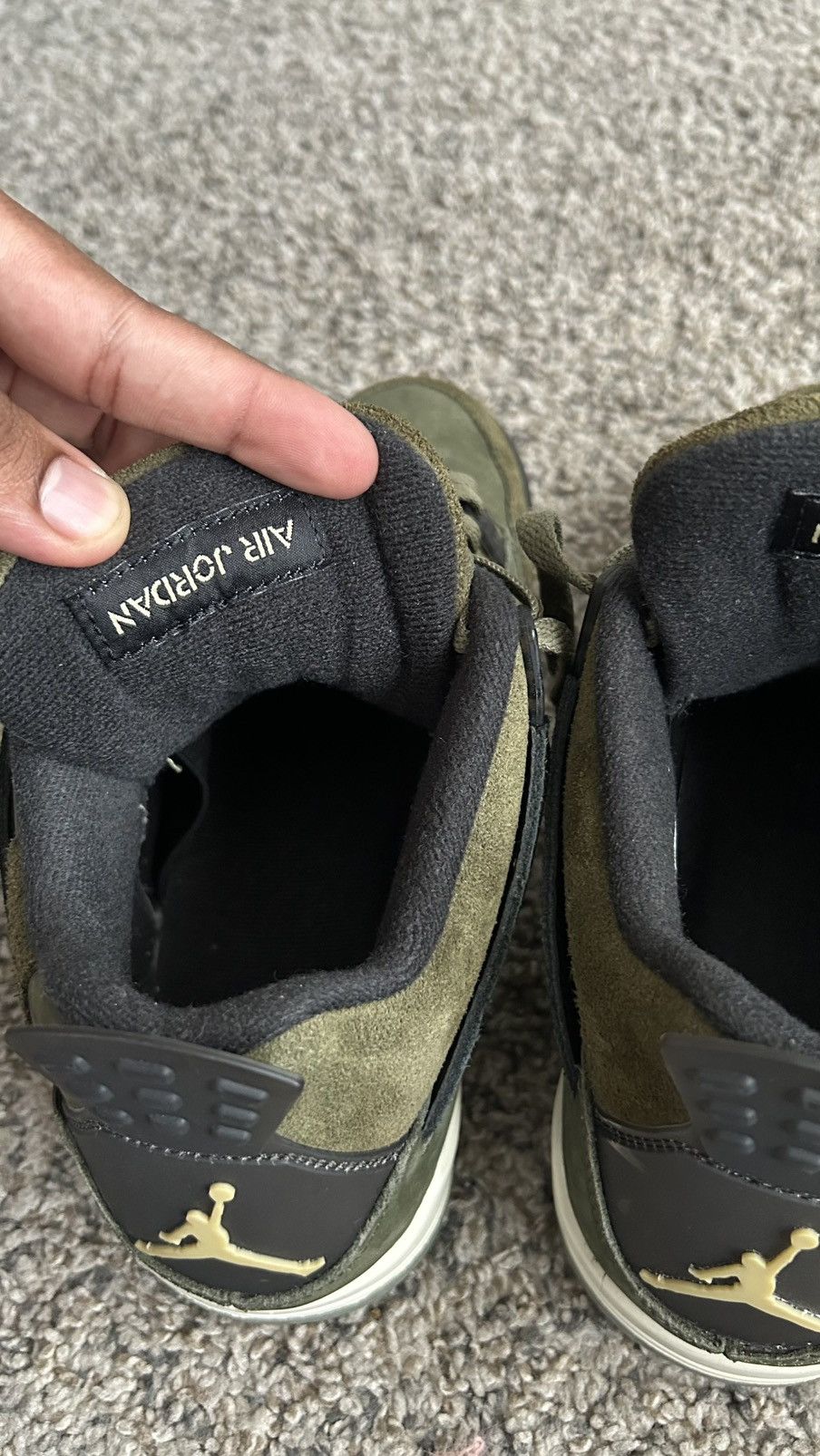 Jordan Brand air jordan 4 retro craft olive Size US 10.5 / EU 43-44 - 7 Thumbnail