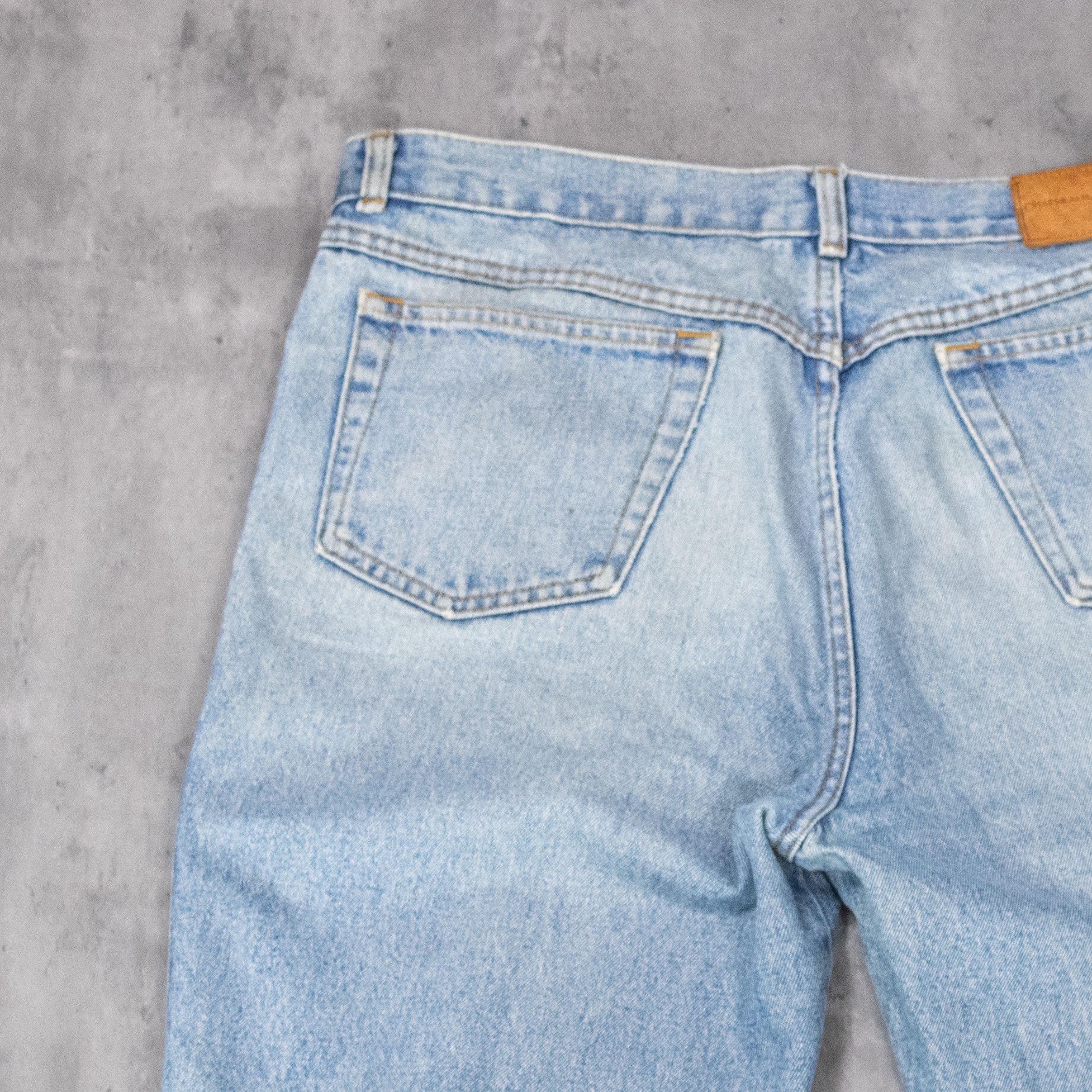 Chaps Ralph Lauren Vintage 1990's Ralph Lauren Distressed Baggy Denim Pant's Size US 39 - 17 Thumbnail