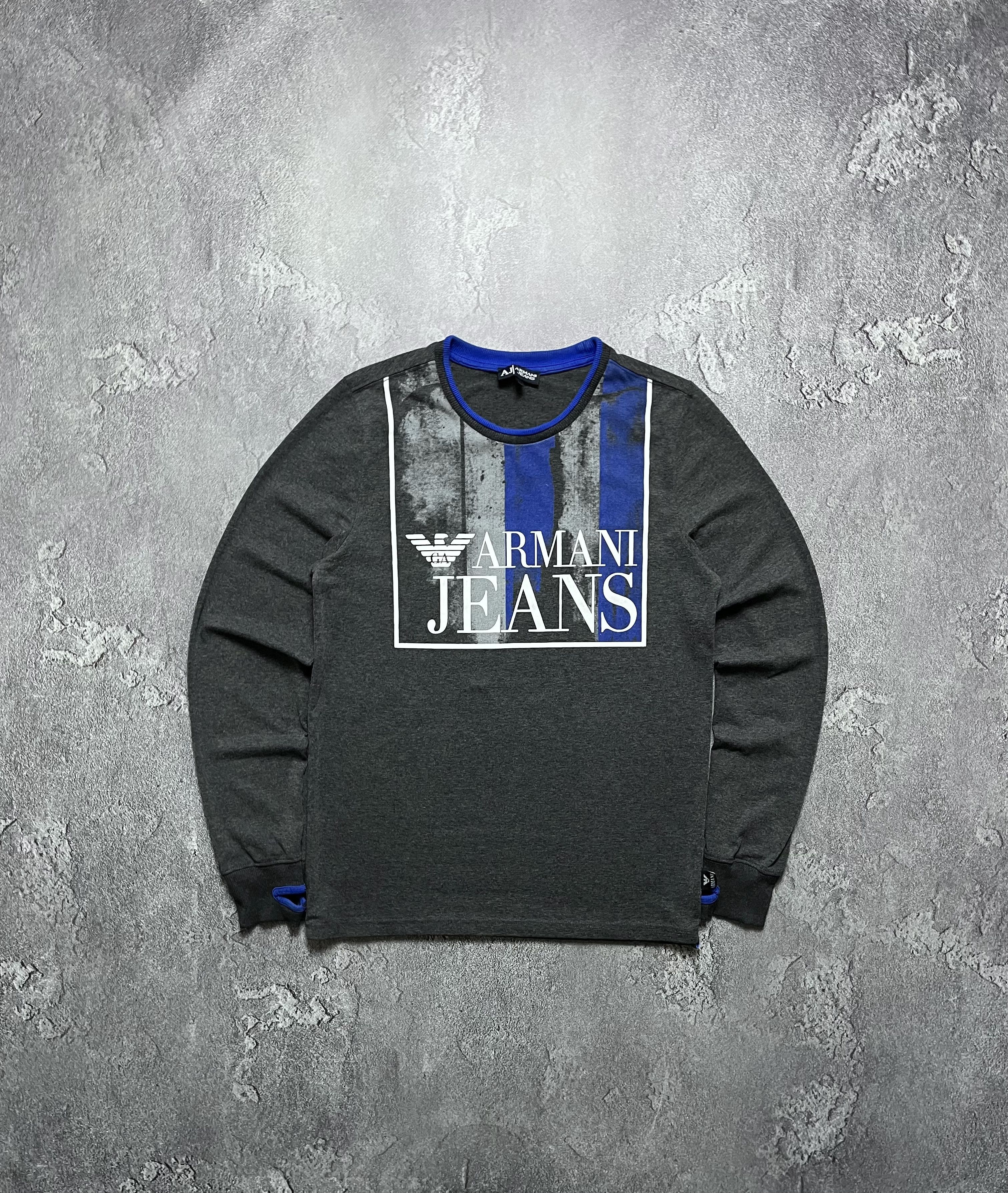 Emporio Armani 80x 90x Vintage Long Sleeve Emporio Armani Jeans Big Logo M Size US M / EU 48-50 / 2 - 1 Thumbnail