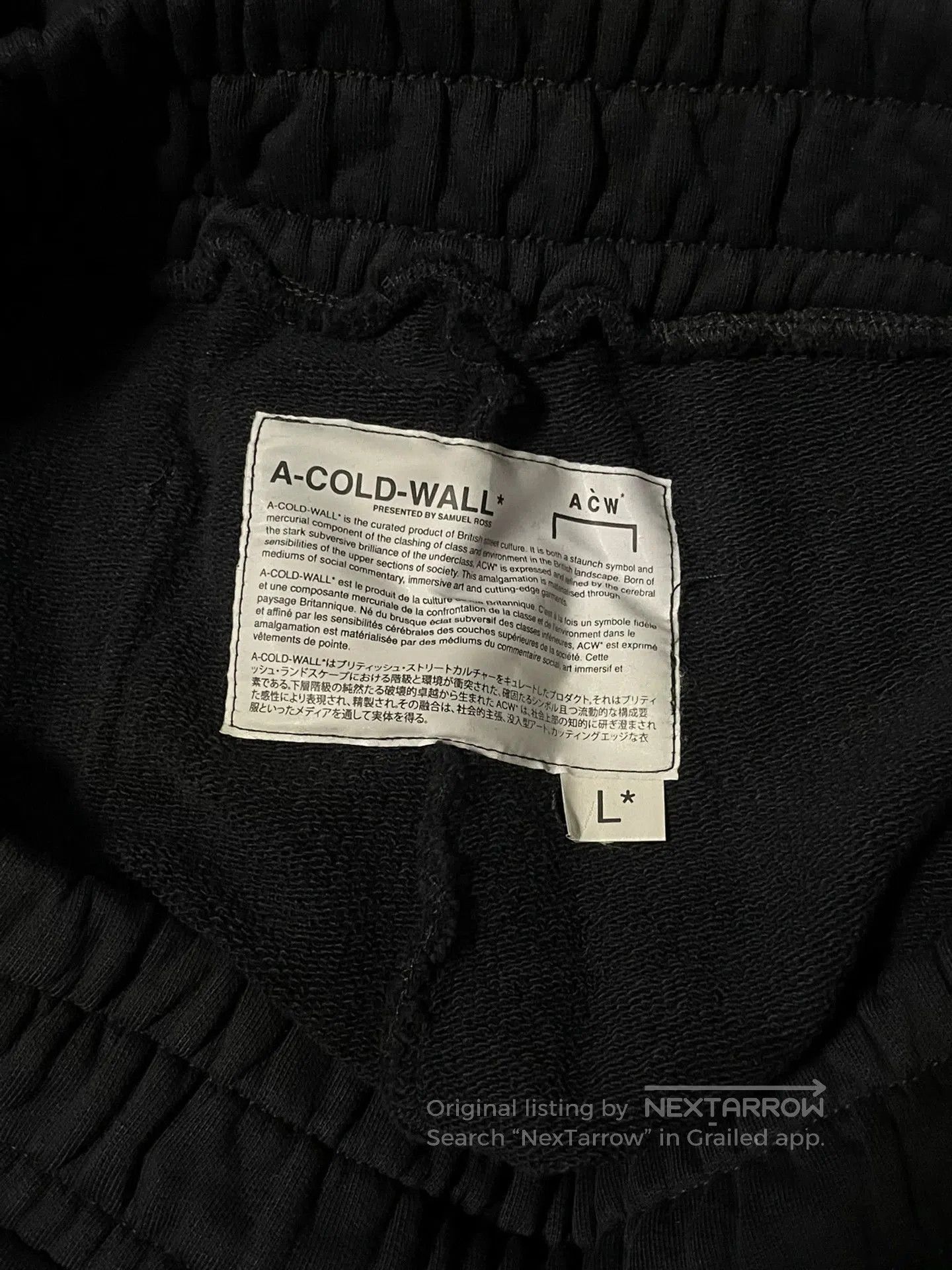 A-COLD-WALL* a cold wall acw long pants L size. Size US 32 / EU 48 - 4 Thumbnail