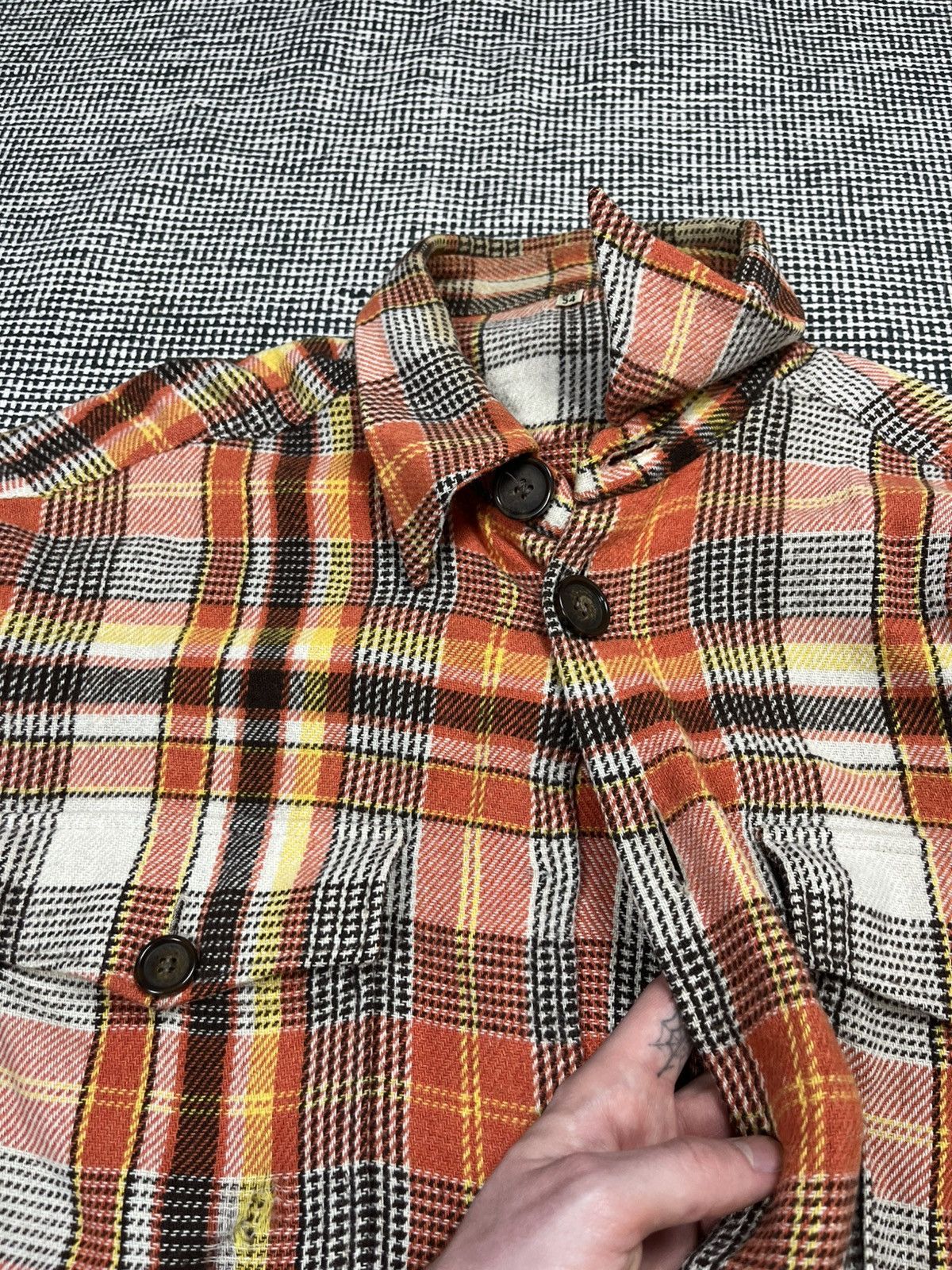 Dolce & Gabbana y2k D&G Dolce & Gabbana distressed oversized flannel shirt Size US L / EU 52-54 / 3 - 7 Thumbnail