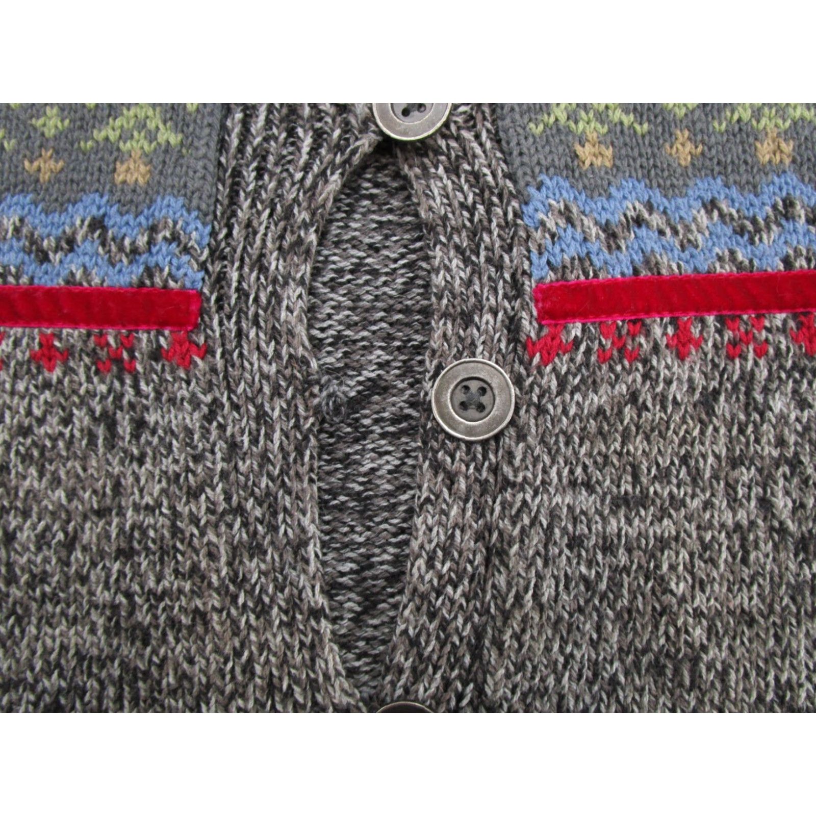 Vintage Woolrich Cardigan Ski Embroidered Woolrich Gray Size L Womens Sweater Cardigan Size L / US 10 / IT 46 - 4 Thumbnail