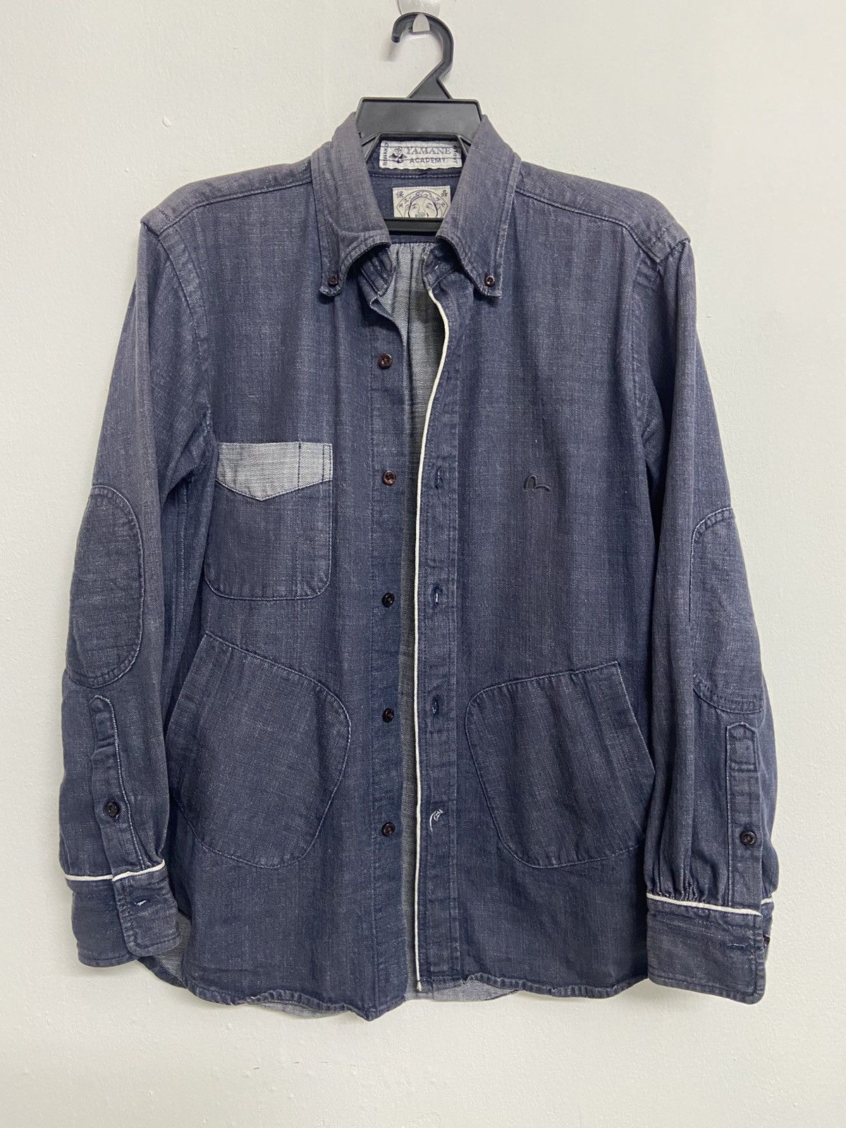 Evisu Evisu Yamane Denim Shirt Embroidery Logo Longsleeve Size US M / EU 48-50 / 2 - 9 Thumbnail