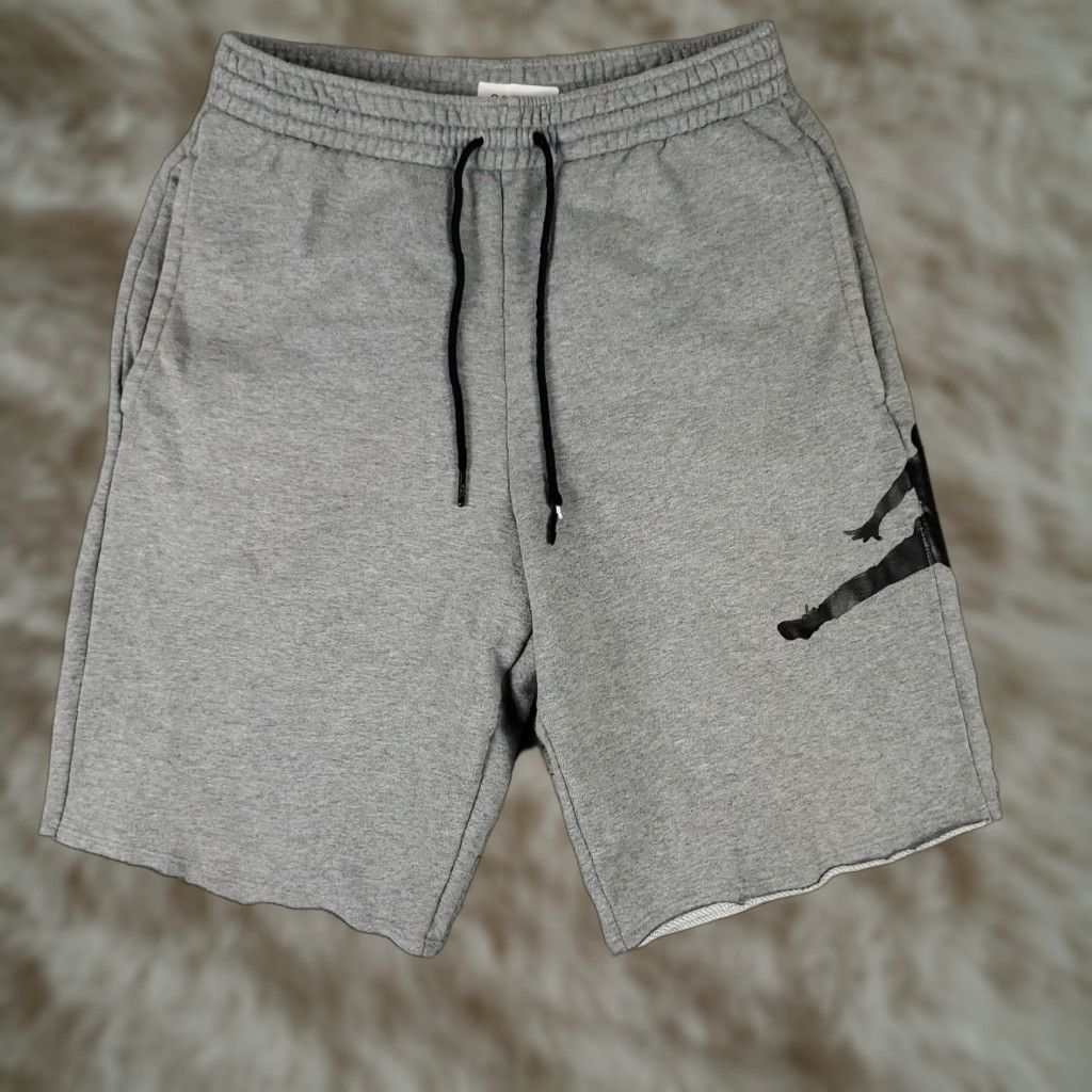 Jordan Brand Jordan Shorts Mens Small Gray Jumpman Running Training Sweat Shorts Size US 29 - 1 Thumbnail
