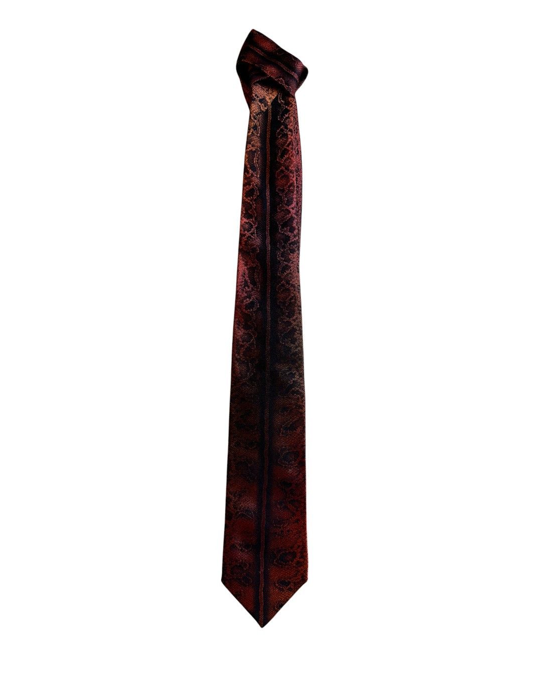 Roberto Cavalli VINTAGE SNAKESKIN PRINTED SILK TIE Size ONE SIZE - 2 Thumbnail