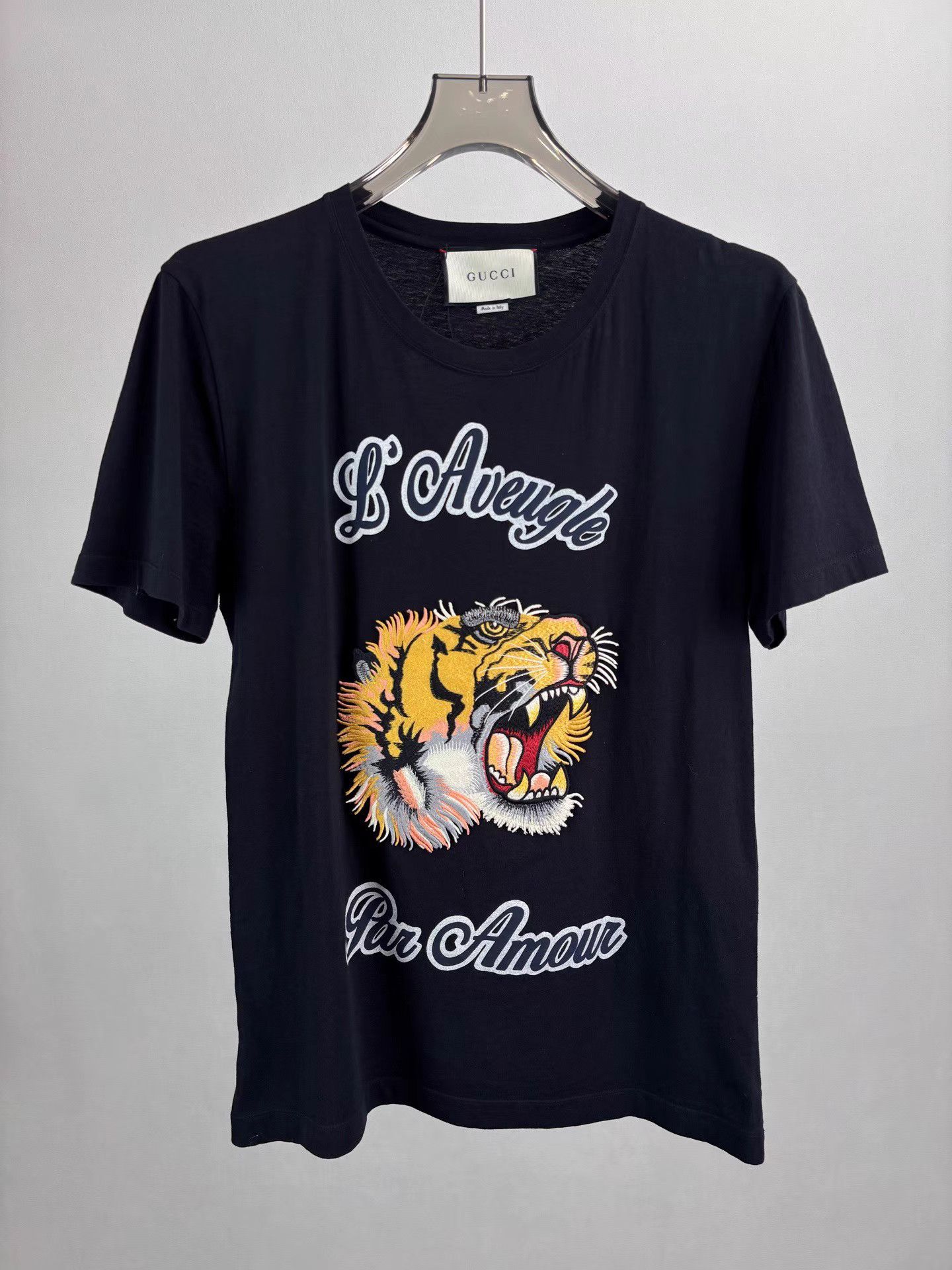 Gucci GUCCI Tiger Head Embroidered Short Sleeve K1 Size US S / EU 44-46 / 1 - 1 Thumbnail