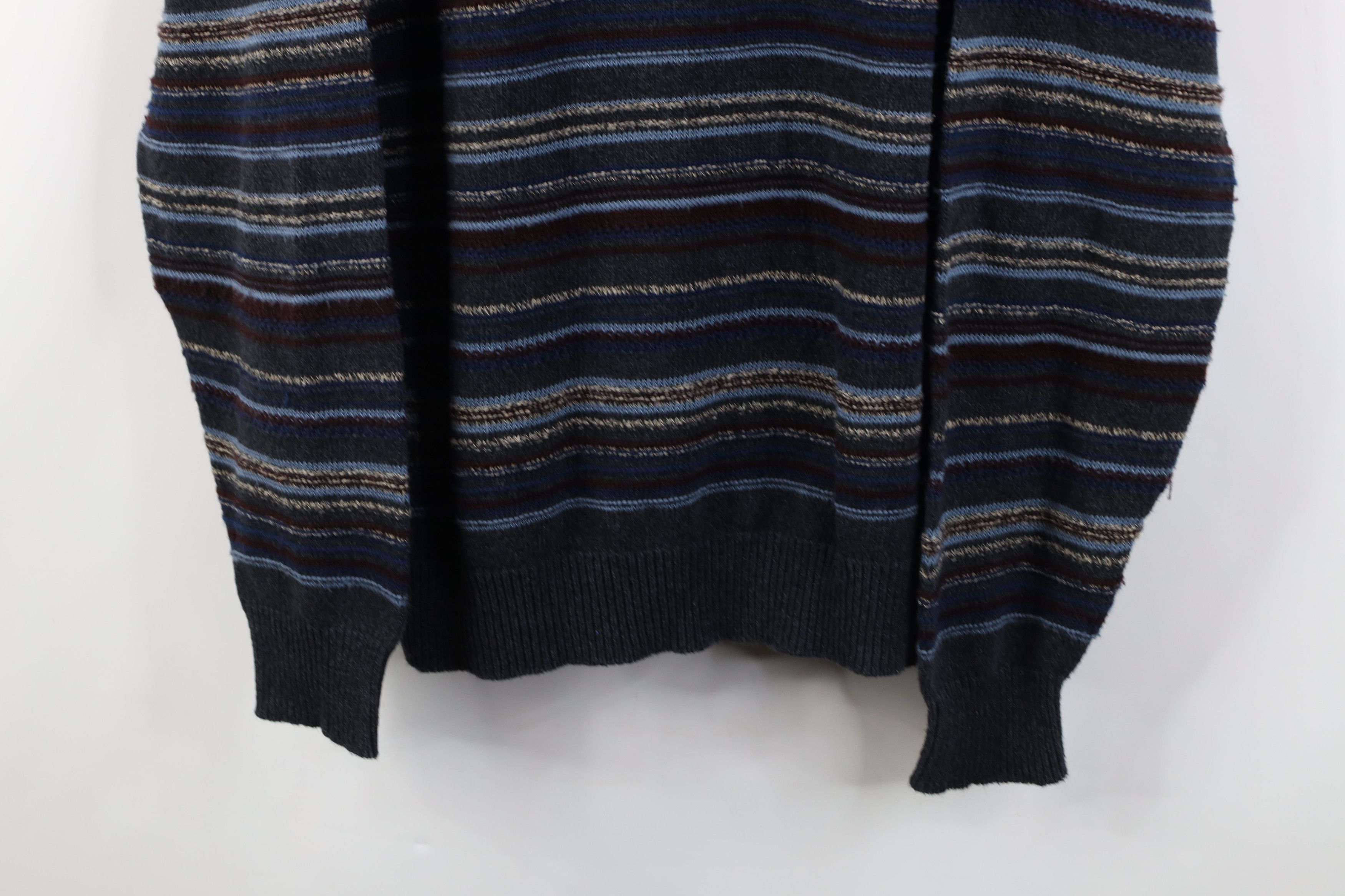 Vintage Vintage 90s Coogi Style Striped Knit Crewneck Sweater Size US XL / EU 56 / 4 - 3 Thumbnail