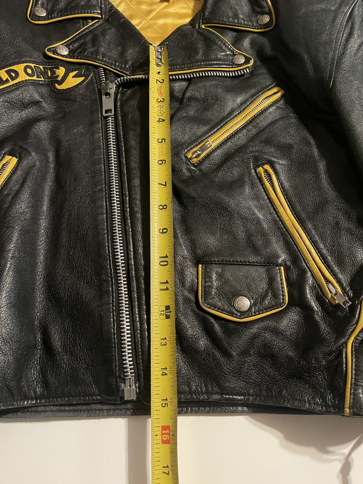 Jeff Hamilton Vintage Leather Biker Jacket Men’s S Wild One Quilted Lining Size US S / EU 44-46 / 1 - 6 Thumbnail