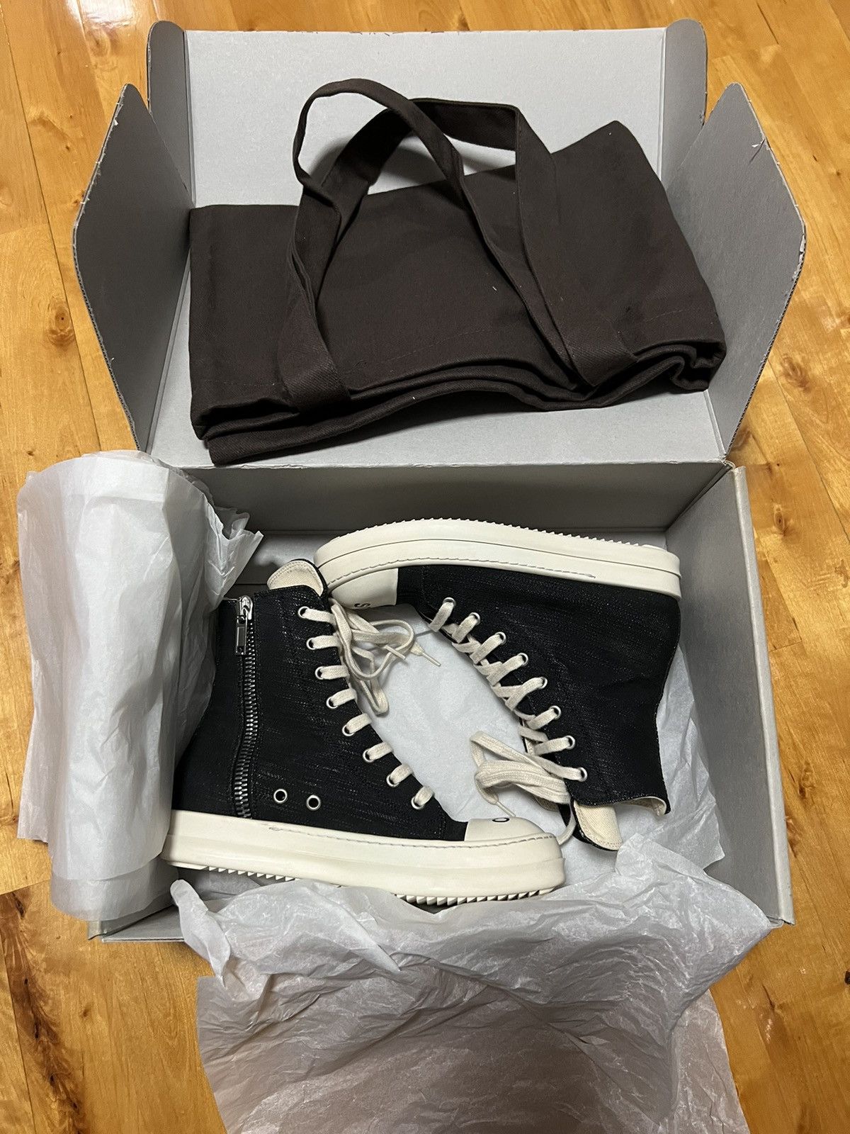 Rick Owens Drkshdw Rick owens drkshdw so cunt ramones hi top sneaks Size US 6 / IT 36 - 11 Thumbnail