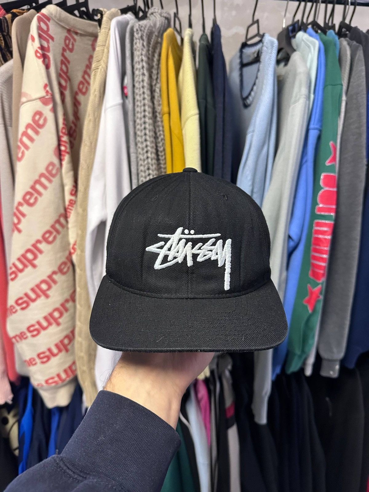 Stussy Vintage Stussy Embroidery Logo Cap Os Size ONE SIZE - 6 Thumbnail