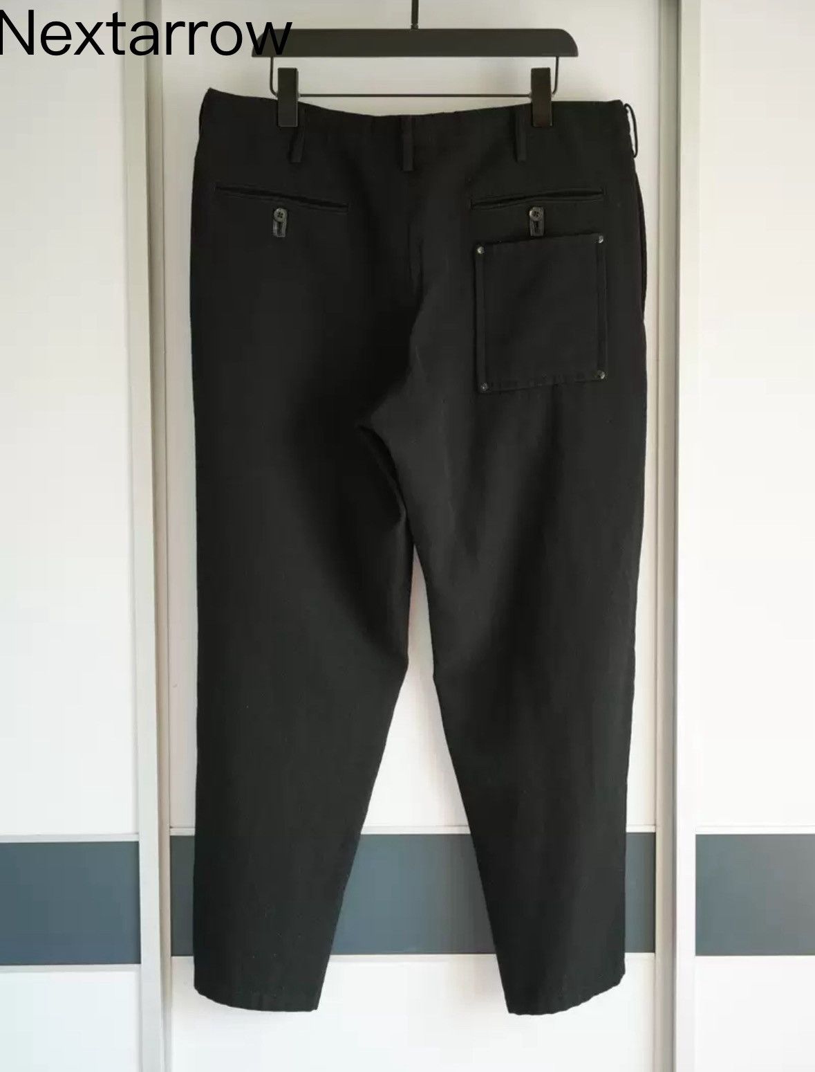 Yohji Yamamoto Yohji Yamamoto 05aw rivet spliced leather drawstring pants Size US 36 / EU 52 - 2 Thumbnail
