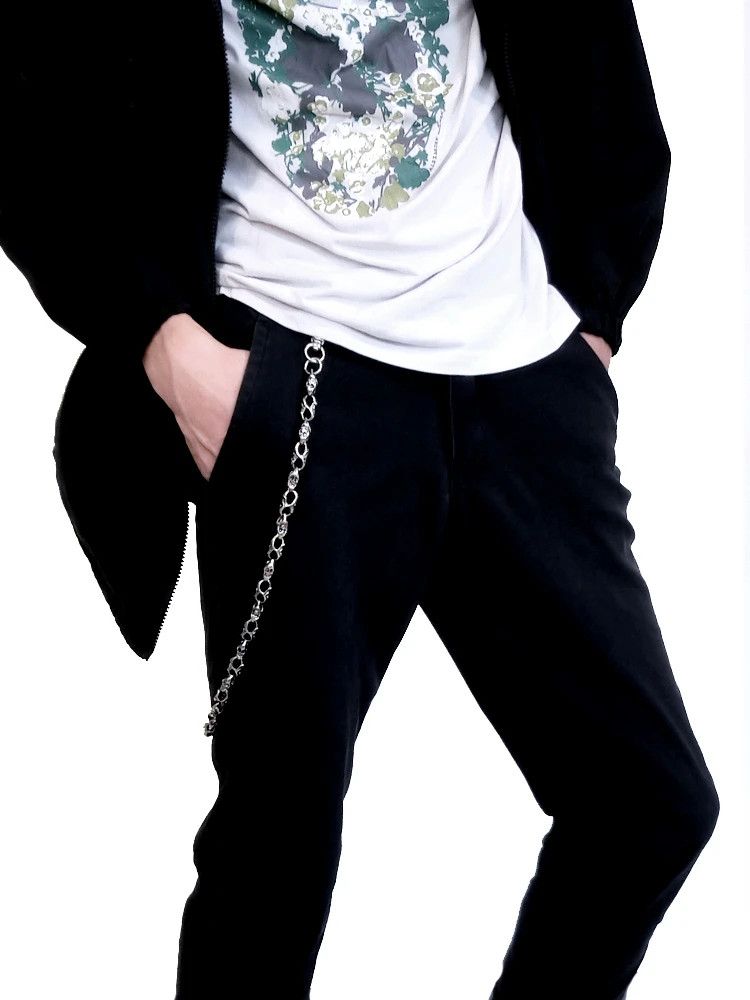Jewelry Creative Skull Link Metal Pants Chain Size ONE SIZE - 1 Thumbnail