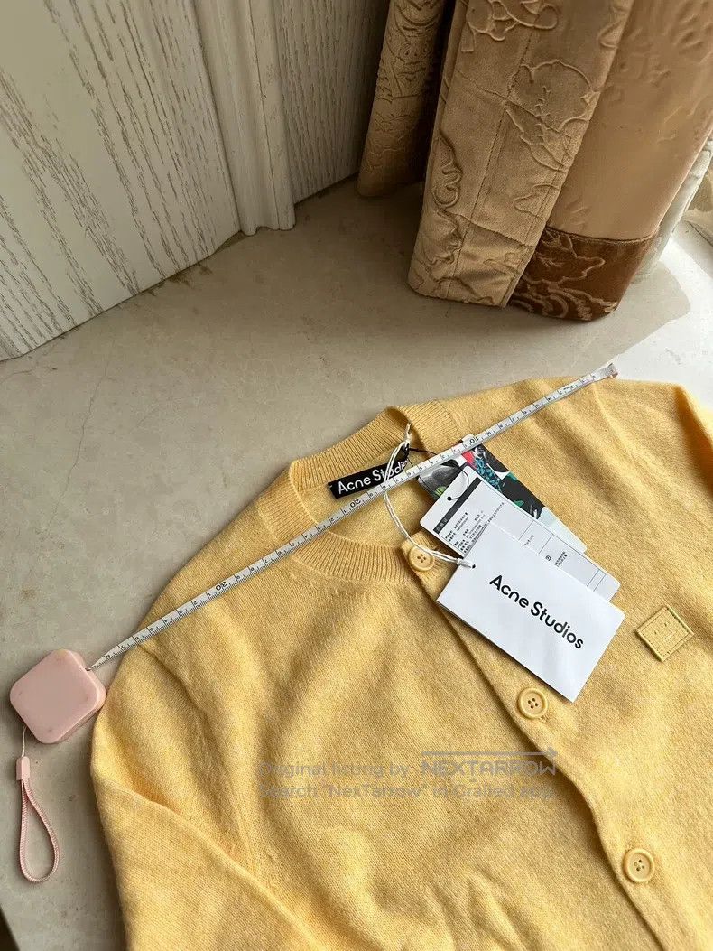 Acne Studios Acne Studios Smiling wool sweater knit cardigan jacket, ba Size M / US 6-8 / IT 42-44 - 2 Thumbnail