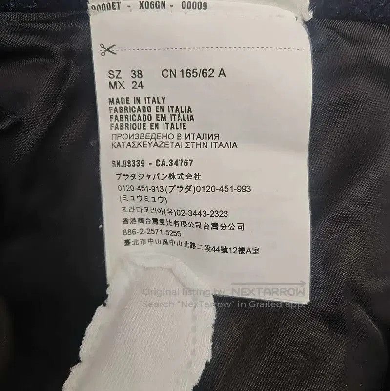 Miu Miu Miu Miu Blue Wool Ladies Skirt . Size 22" - 7 Thumbnail